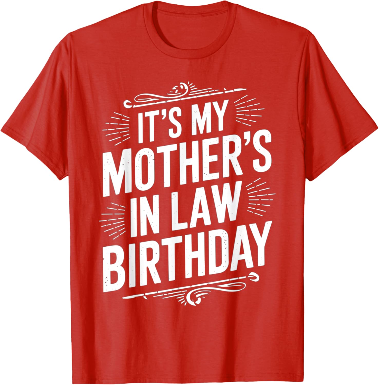 Vintage Distressed It's My Mother-in-Law's Birthday T-Shirt for Men and Kids - 1