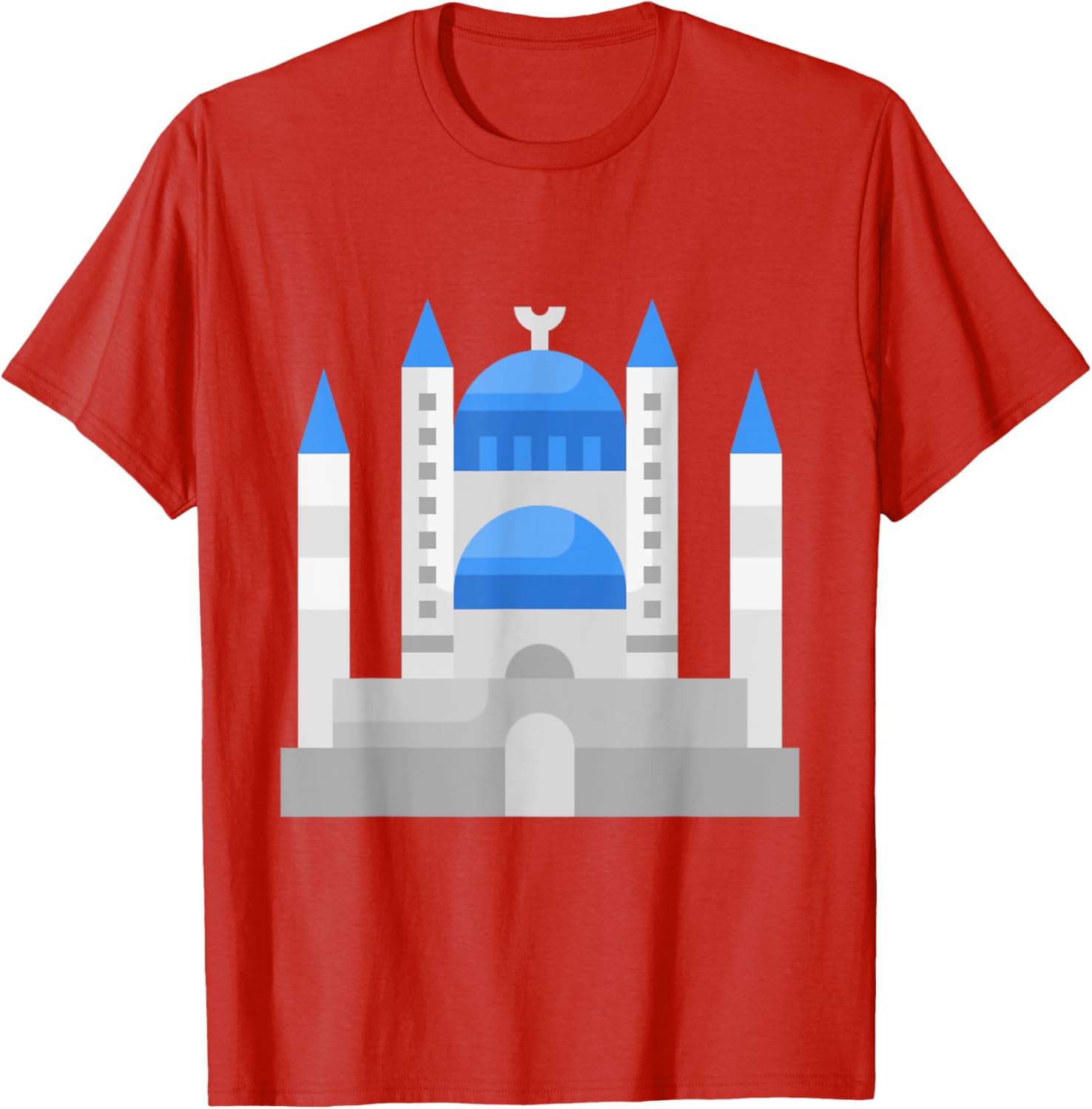 Istanbul Sultan Ahmet Blue Mosque Muslim T-Shirt for Men and Women - 4