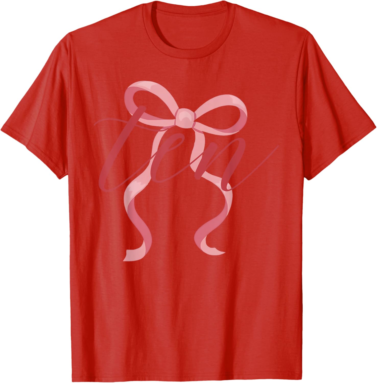 Cute Pink Coquette Bow T-Shirt for 10th Birthday Celebration for Girls - 12