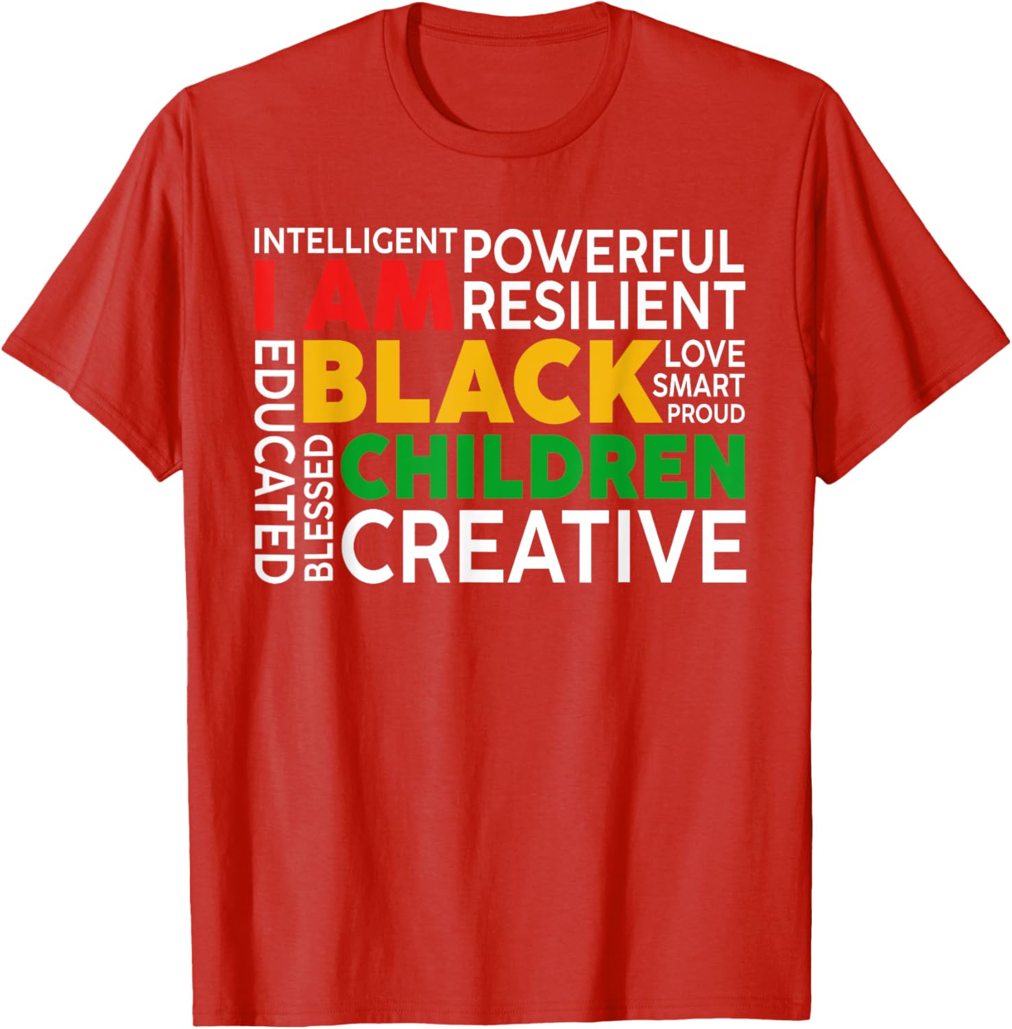 I Am Black Kids T-Shirt for Boys and Girls - Celebrate Black History Month - 2