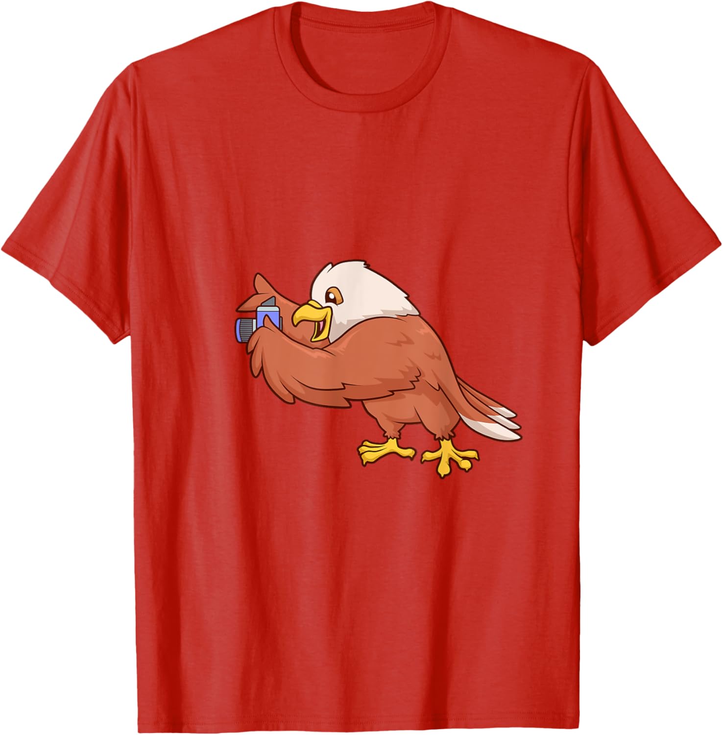 Eagle with Camera T-Shirt Perfect for Bird Lovers and Nature Enthusiasts - 19