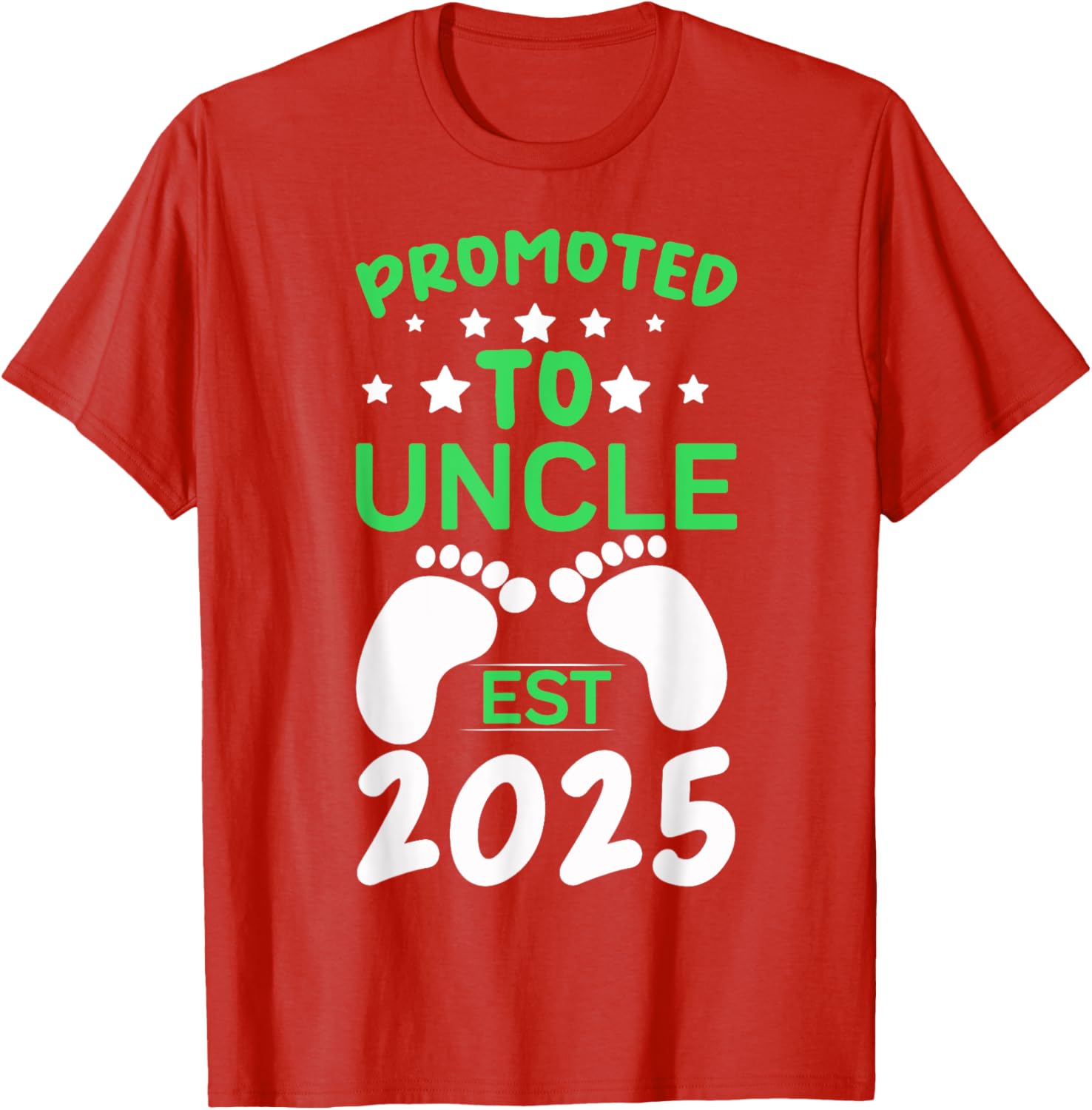 Funny Promoted to Uncle 2025 T-Shirt Perfect Gift for New Uncles - 3
