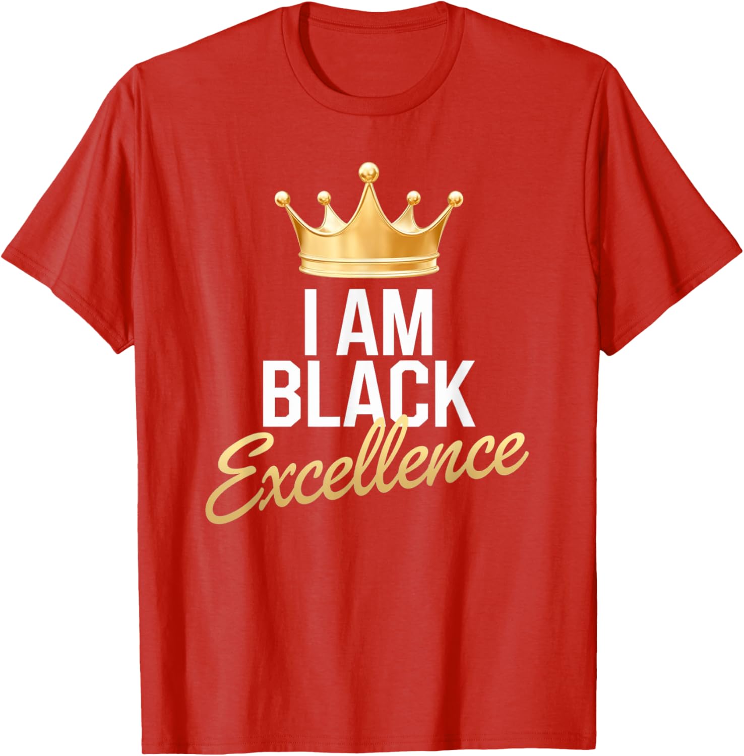 I AM BLACK EXCELLENCE Afro Motivation T-Shirt for Black History Month - 21