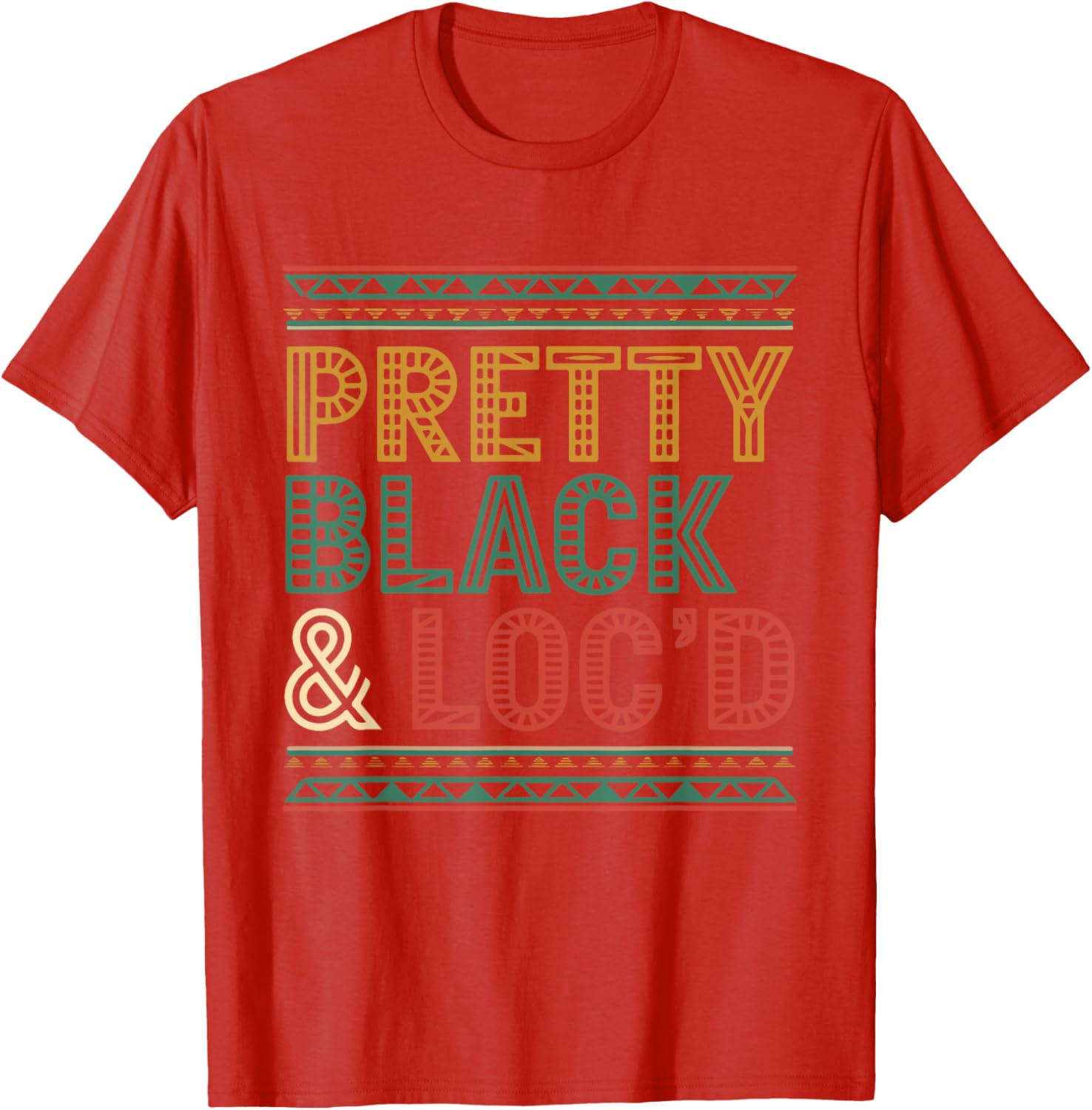 Pretty Black Loc'd Afro Dreadlocks T-Shirt for Melanin Queens - 11