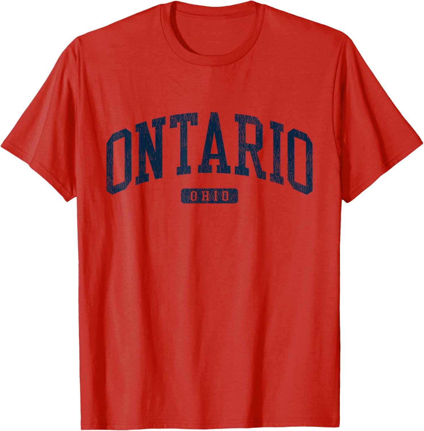 Ontario Ohio College University Style Blue T-Shirt for Proud Students - 4