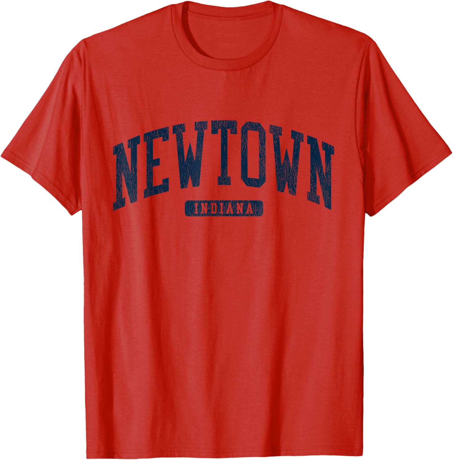 Newtown Indiana College Style Blue T-Shirt for School Spirit and Comfort - 9