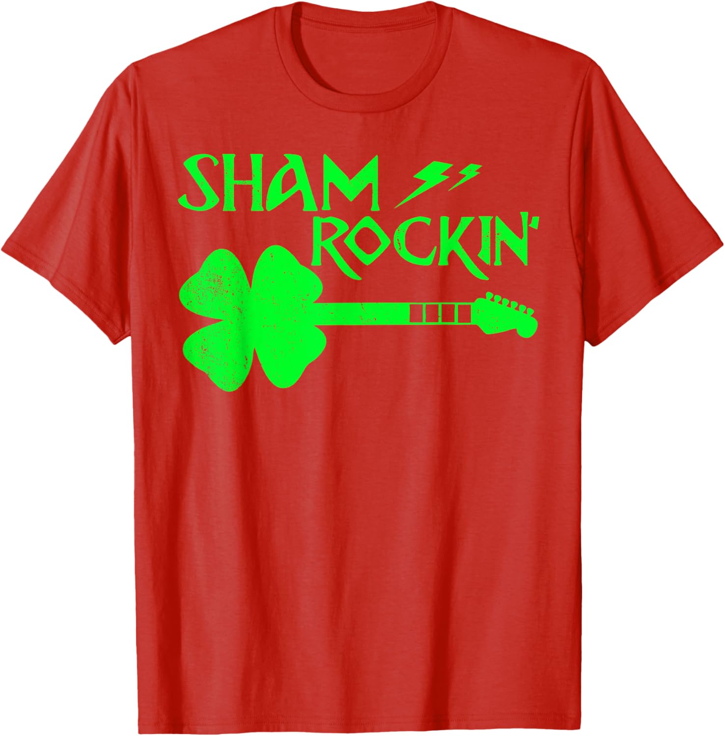 Sham Rockin’ Shamrock Guitar T-Shirt for St. Patrick's Day Celebrations - 10