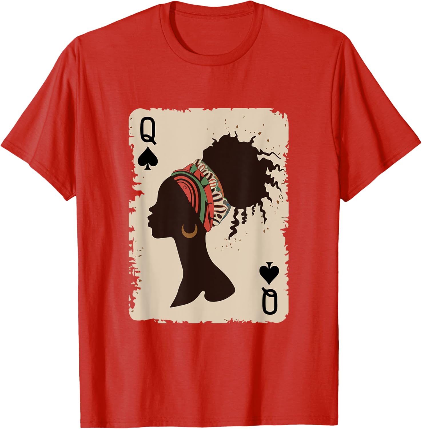 Black Queen Afro T-Shirt Proud Melanin Design for African American Women - 3