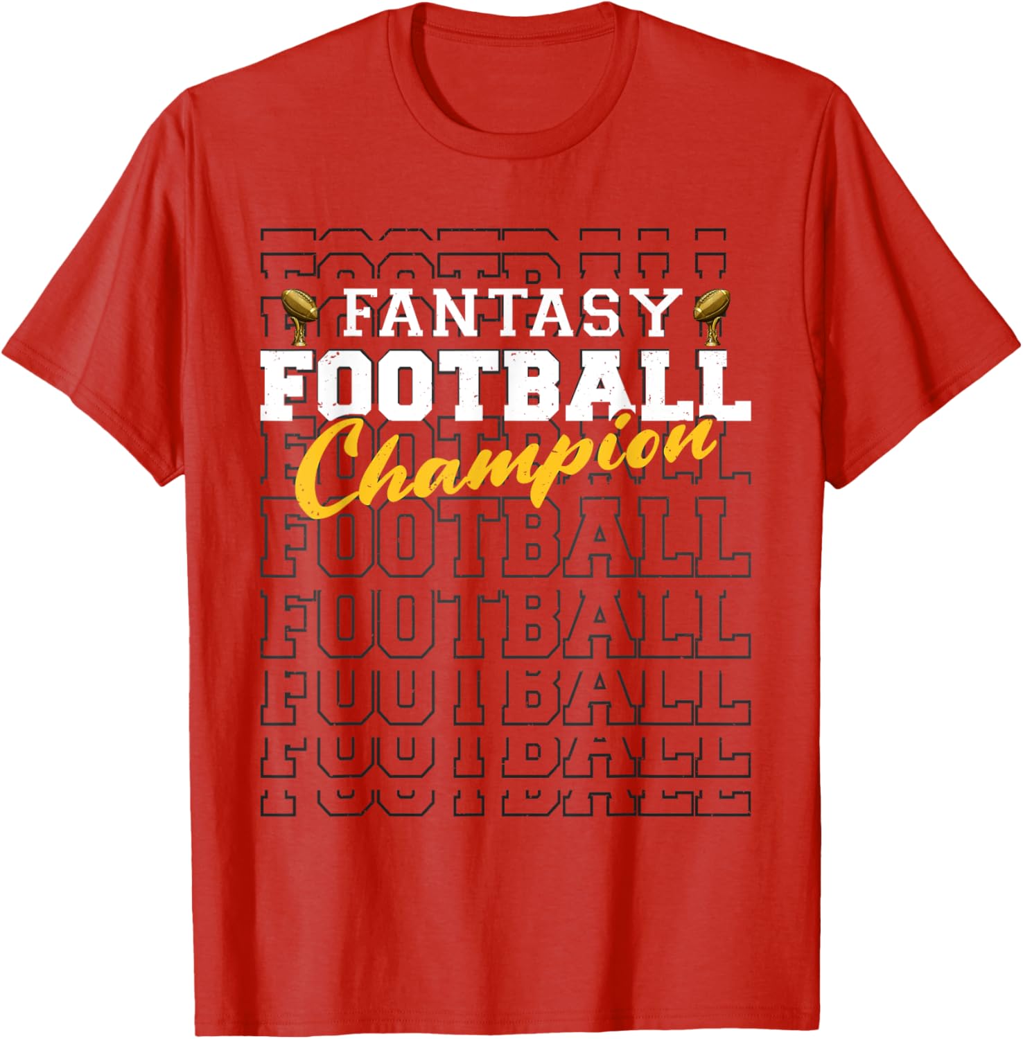 Funny Fantasy Football Champion 2025 T-Shirt for Football Fans - 14