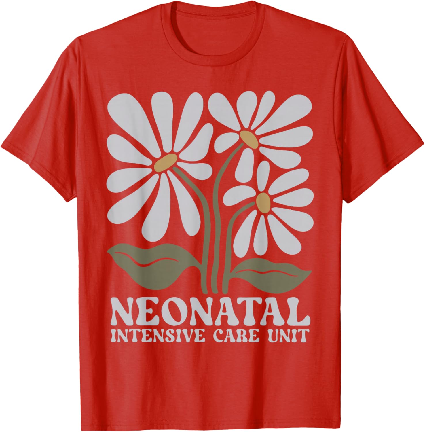 Boho Floral NICU Nurse T-Shirt for Neonatal RNs - Stylish and Comfy - 2