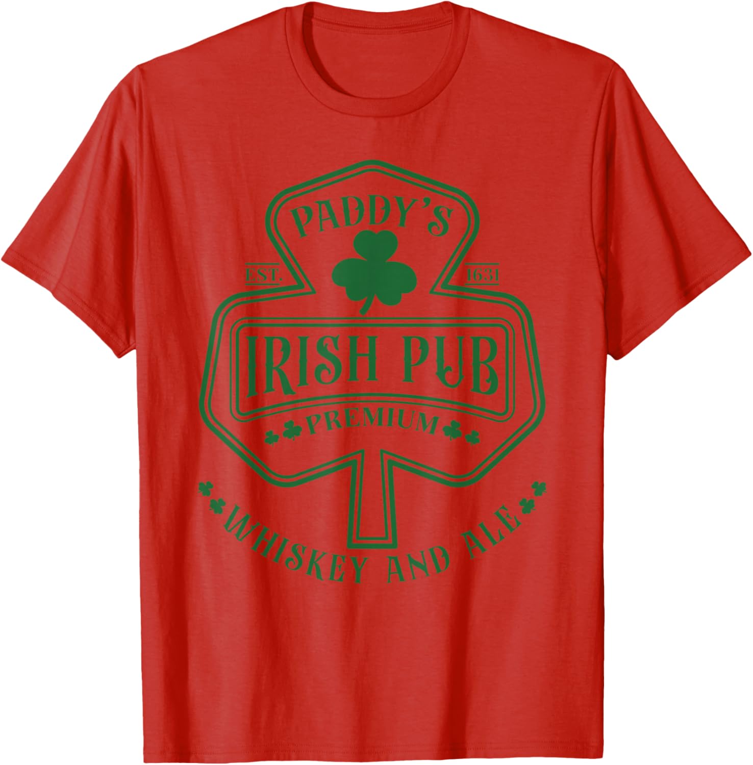 Funny St Patricks Day Irish Pub Paddy's Club Whiskey Beer T-Shirt - 19