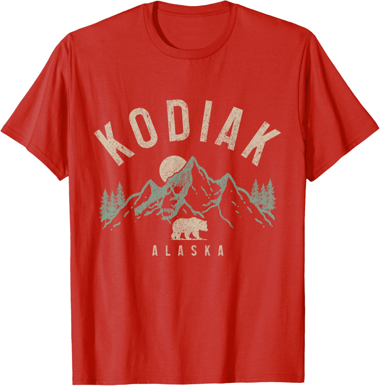 Kodiak Alaska Vintage Bear Mountains T-Shirt for Nature Lovers - 14