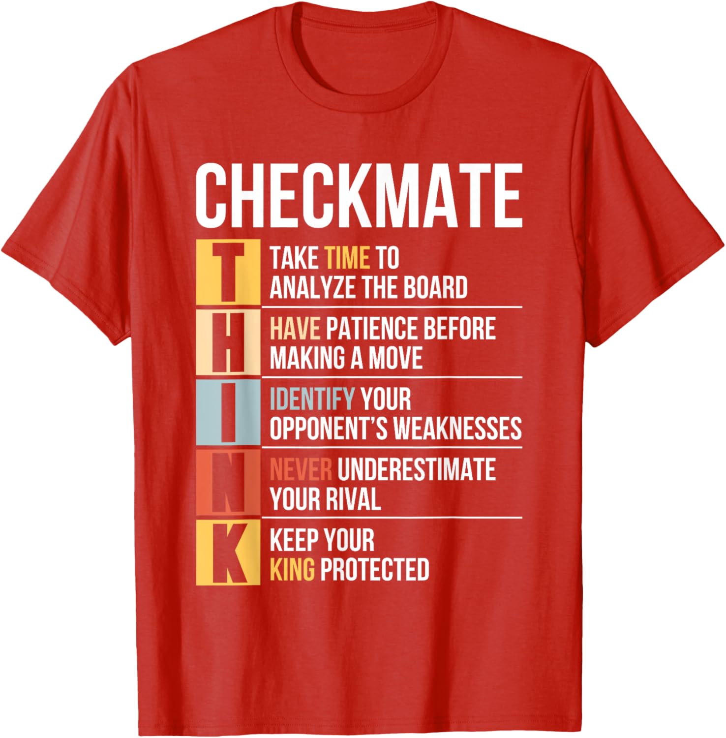 Funny Chess Player Checkmate Strategy Quote T-Shirt for Game Lovers - 14