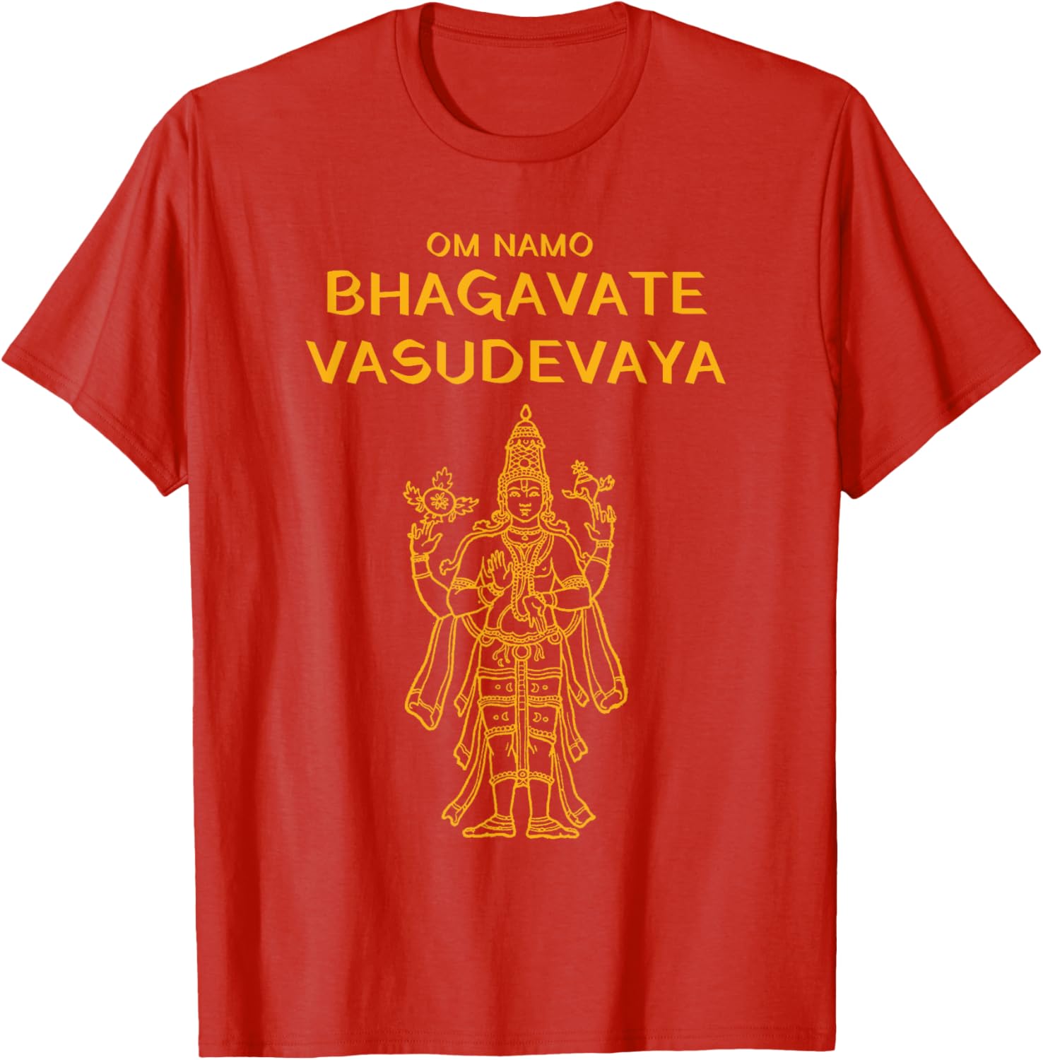 Vishnu Narayana Om Namo Bhagavate Vasudevaya Hindu T-Shirt - 12