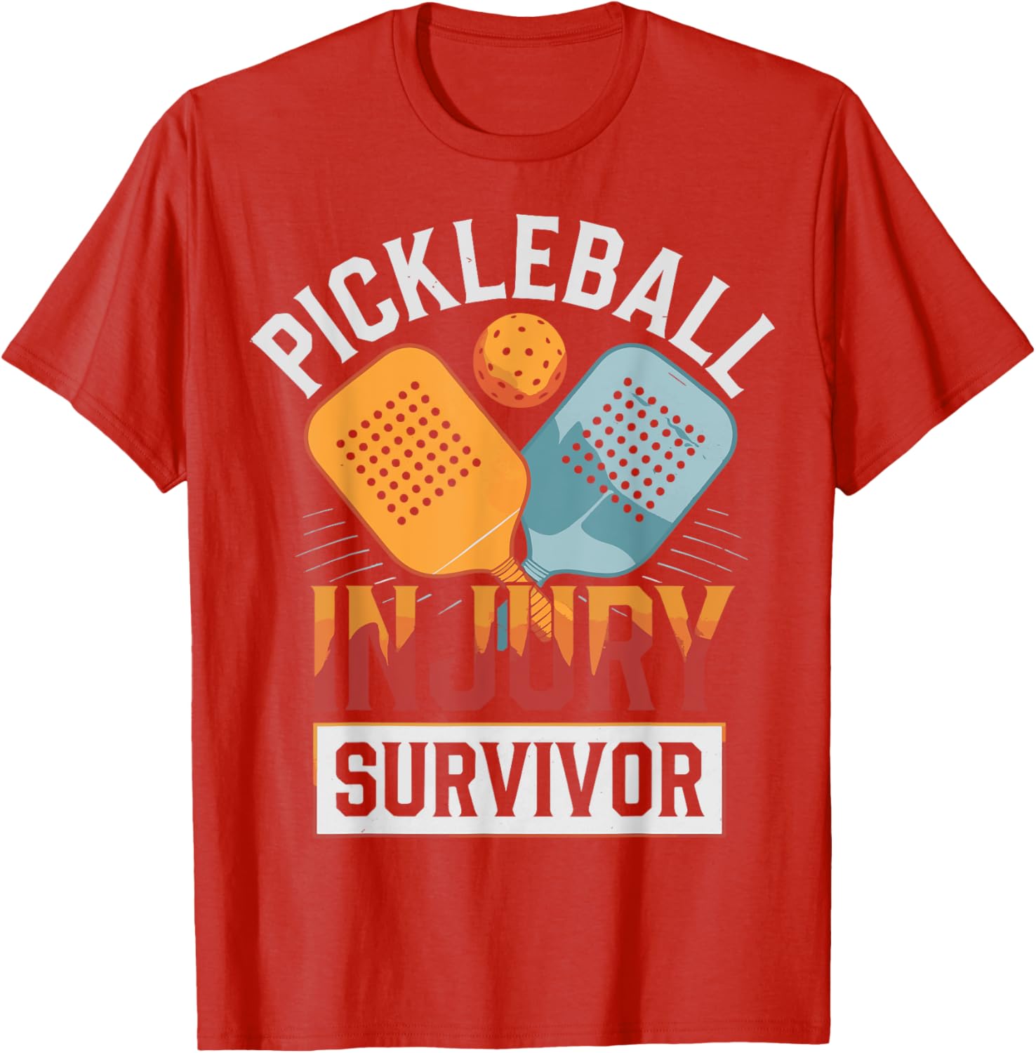 Pickleball Injury Survivor T-Shirt Fun and Stylish Sports Apparel - 15