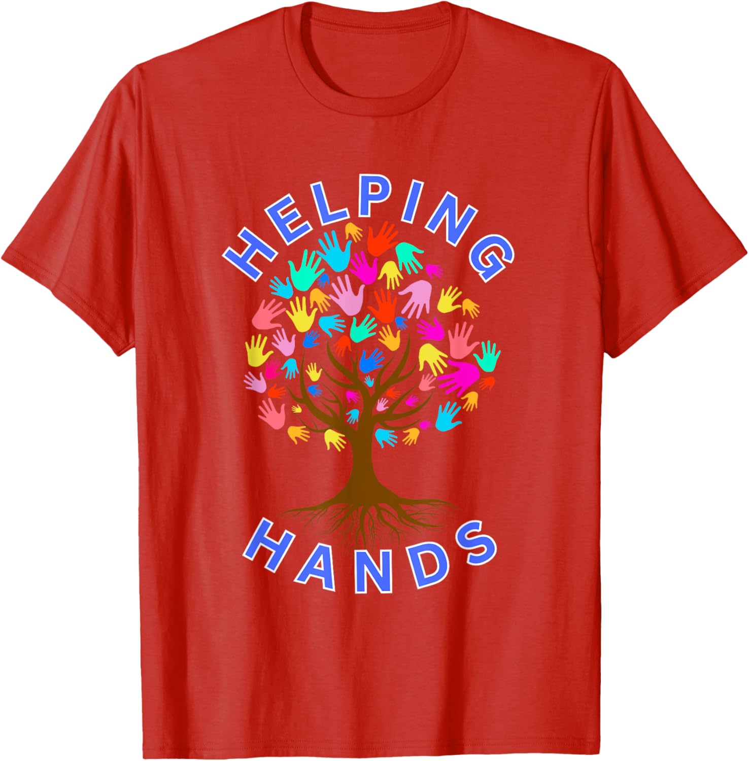 Helping Hands Life Tree Design T-Shirt for Nature Lovers and Supporters - 10