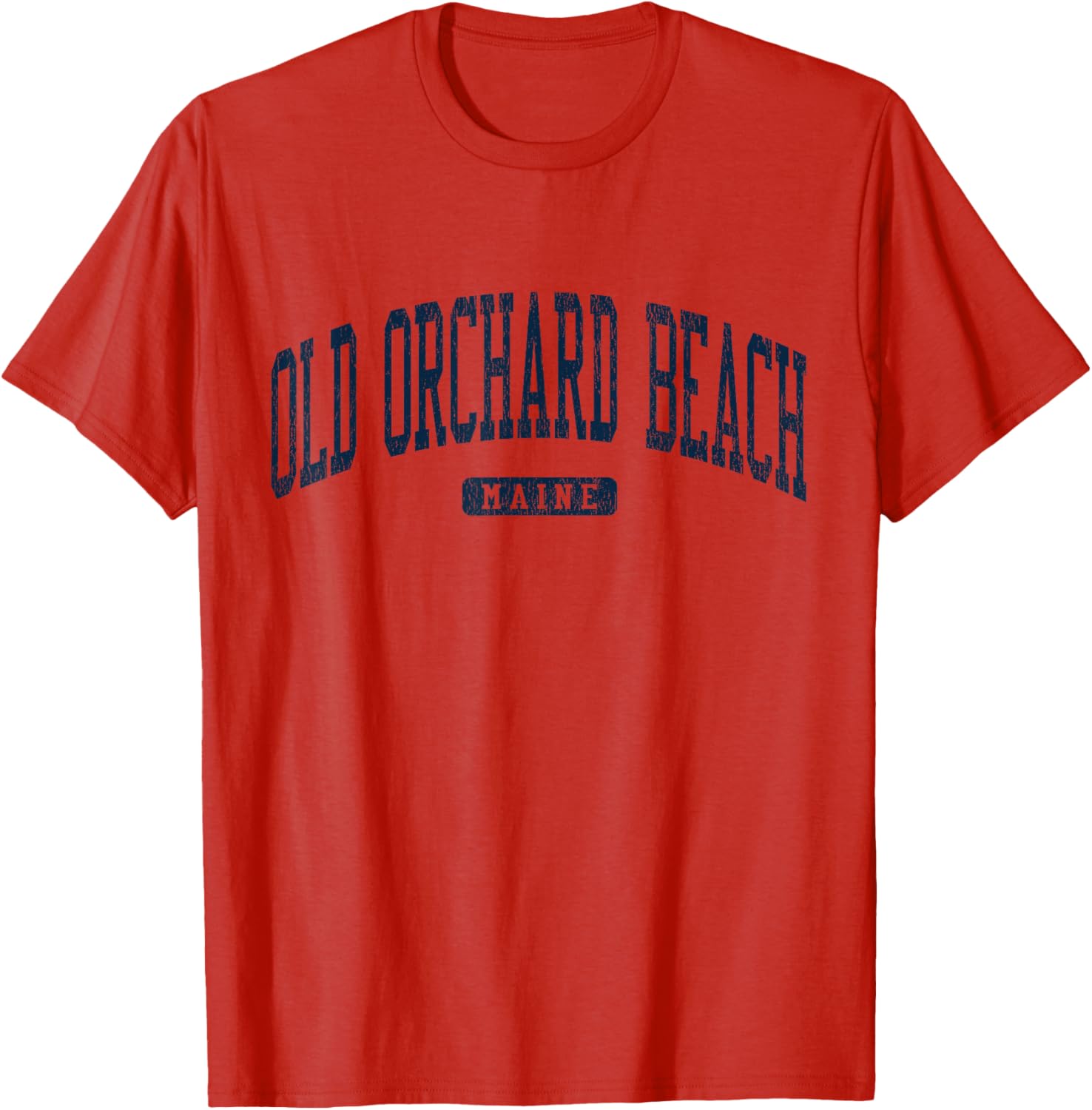 Old Orchard Beach Maine College Style Blue T-Shirt for Casual Wear - 15