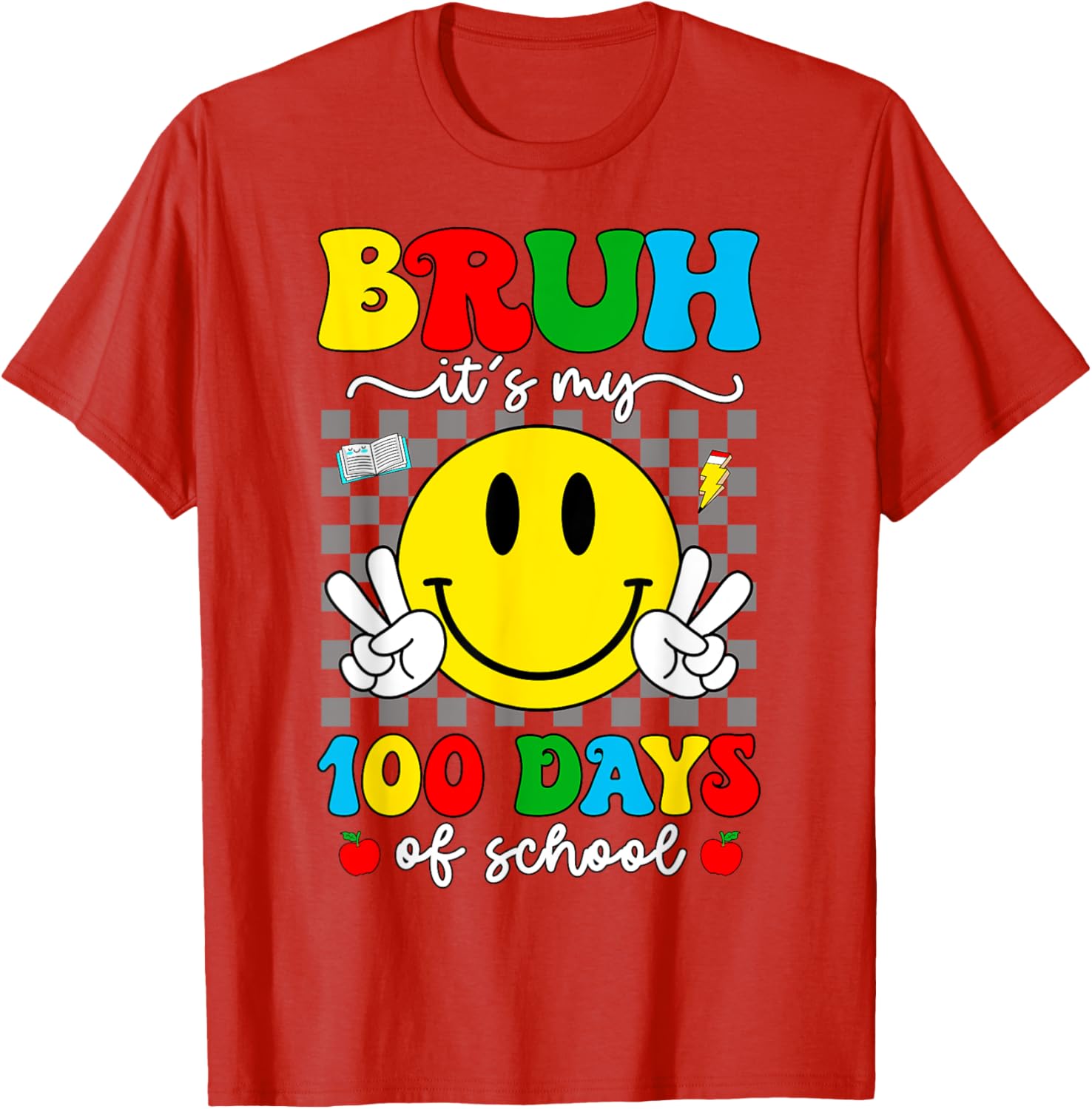 100 Days of School T-Shirt for Kids - Bruh It's My 100 Days Smarter! - 4