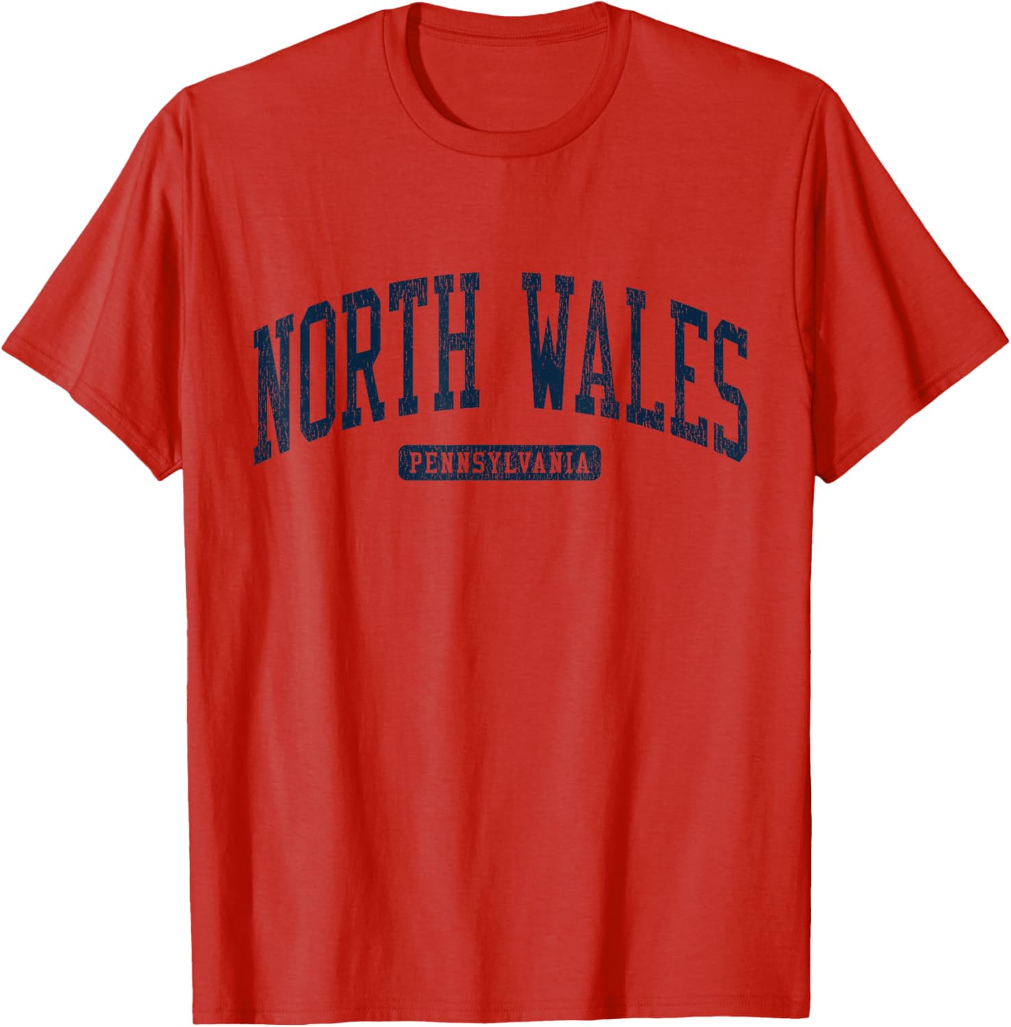 North Wales PA College University Style Blue T-Shirt for Students - 13