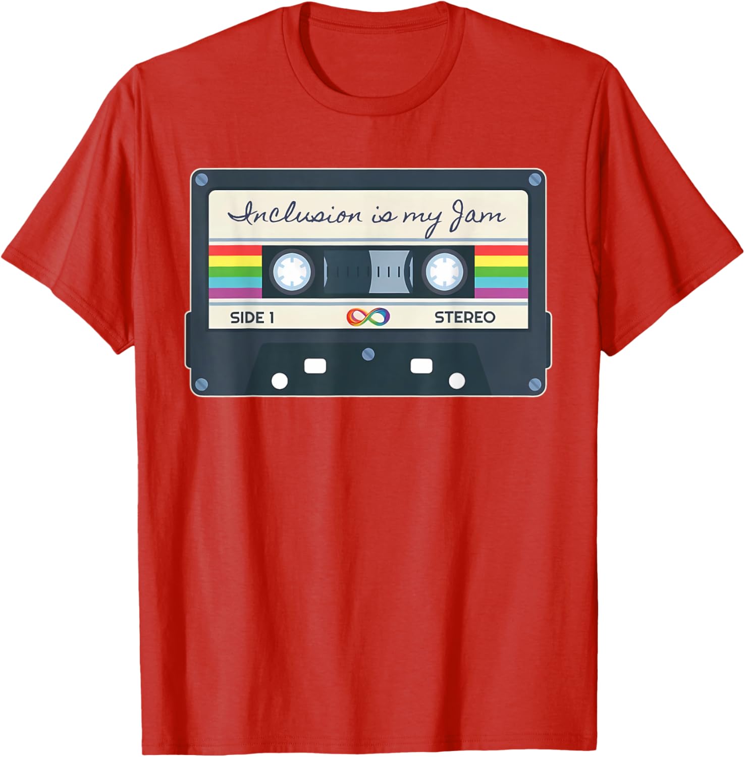 Autism Awareness Inclusion Is My Jam SPED Teacher Cassette T-Shirt - 16