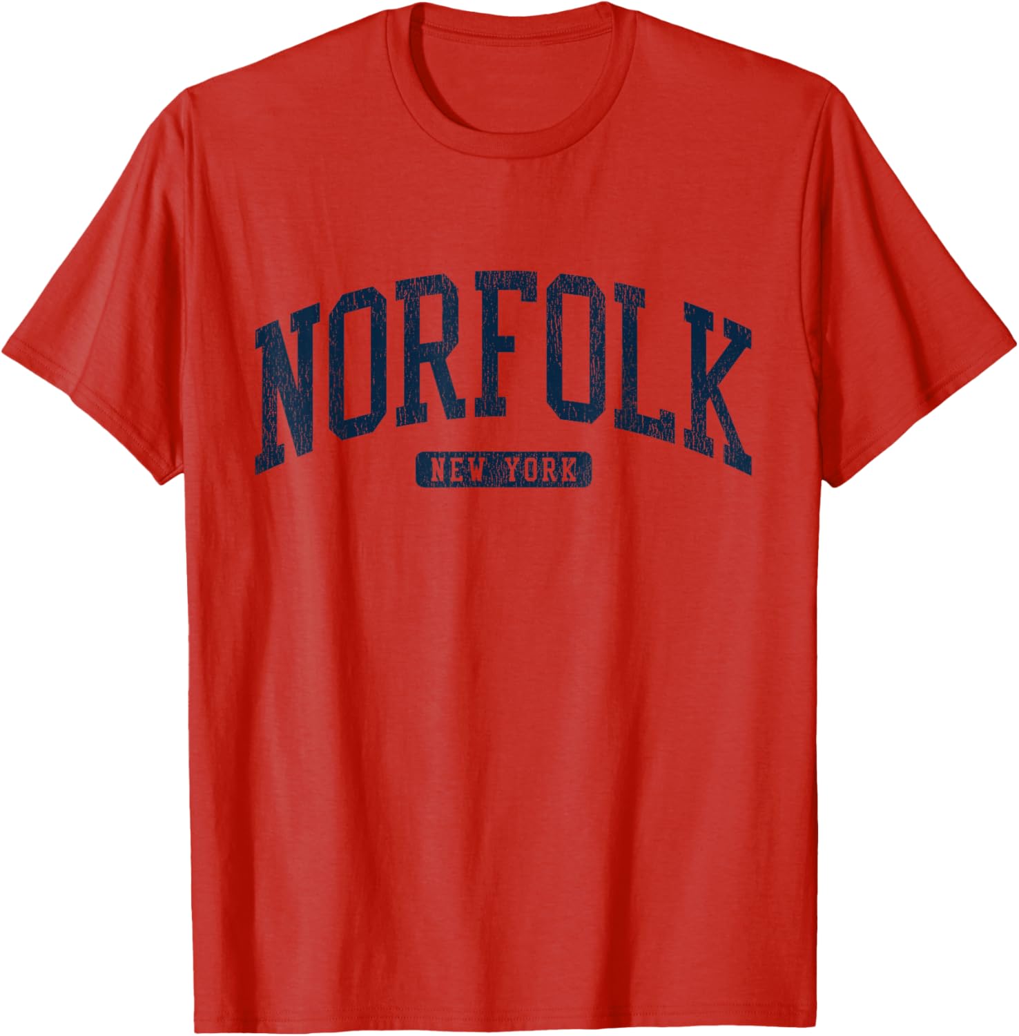 Norfolk NY College University Blue T-Shirt for Stylish Student Wear - 3