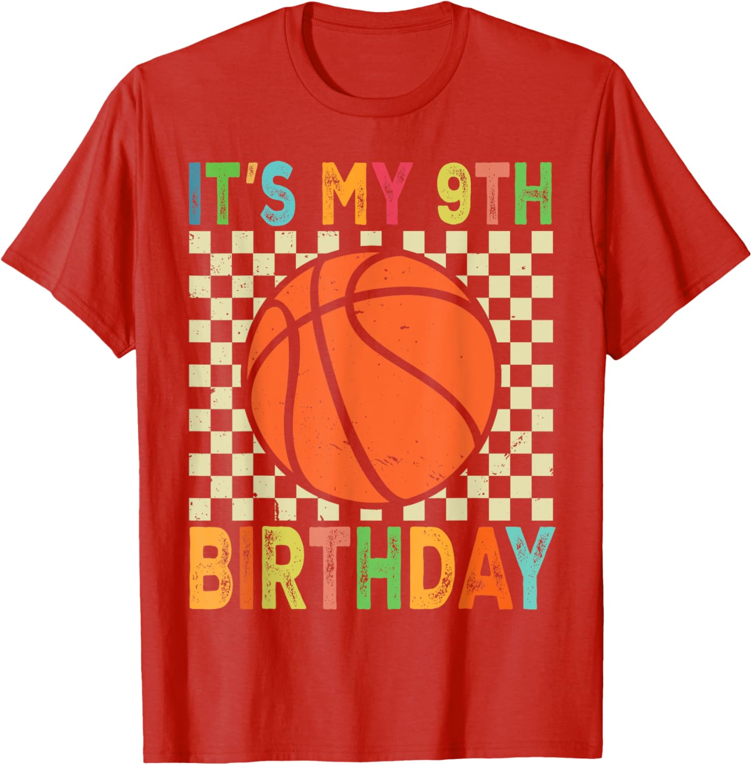 Cool 9th Birthday Basketball T-Shirt for 9 Year Old Players and Fans - 6