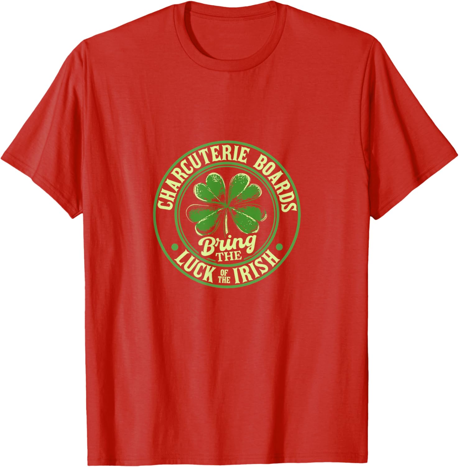 St. Patrick's Day Charcuterie Shamrock T-Shirt for Festive Fun - 14
