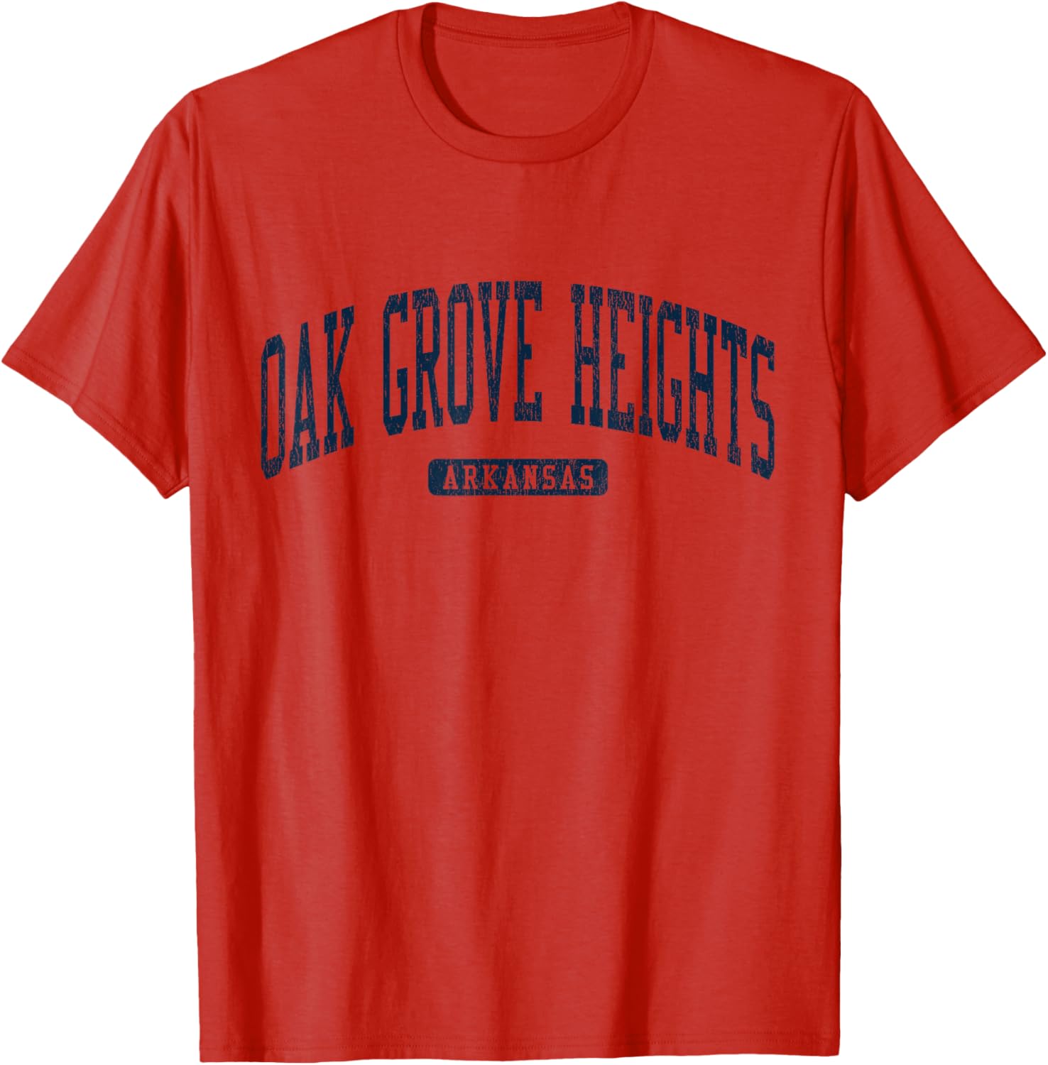 Oak Grove Heights Arkansas College Blue T-Shirt for Students and Fans - 12