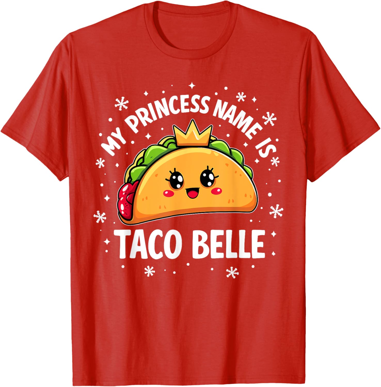Funny Taco Belle Graphic T-Shirt for Taco Lovers and Foodies - 15