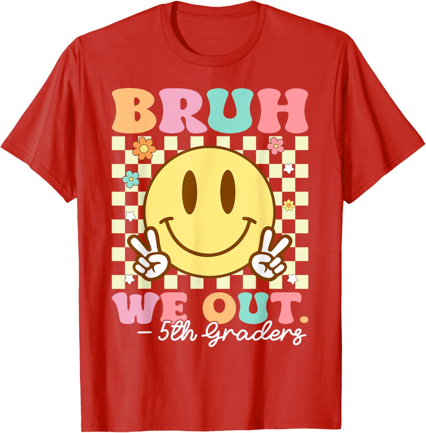 Bruh We Out Class of 2025 5th Grade Graduation T-Shirt for Kids - 17