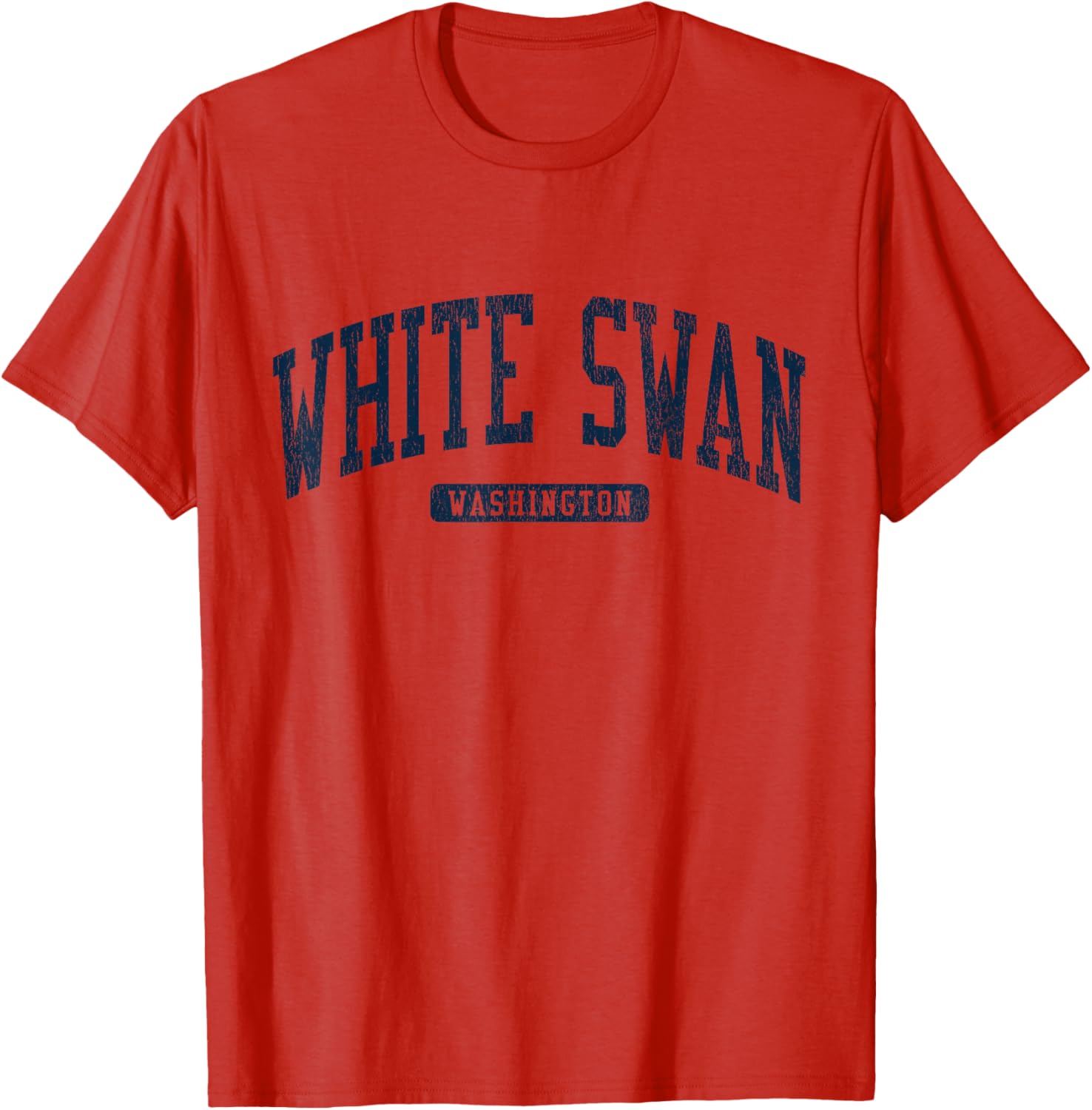 White Swan College University Style Blue T-Shirt for Washington WA Fans - 9
