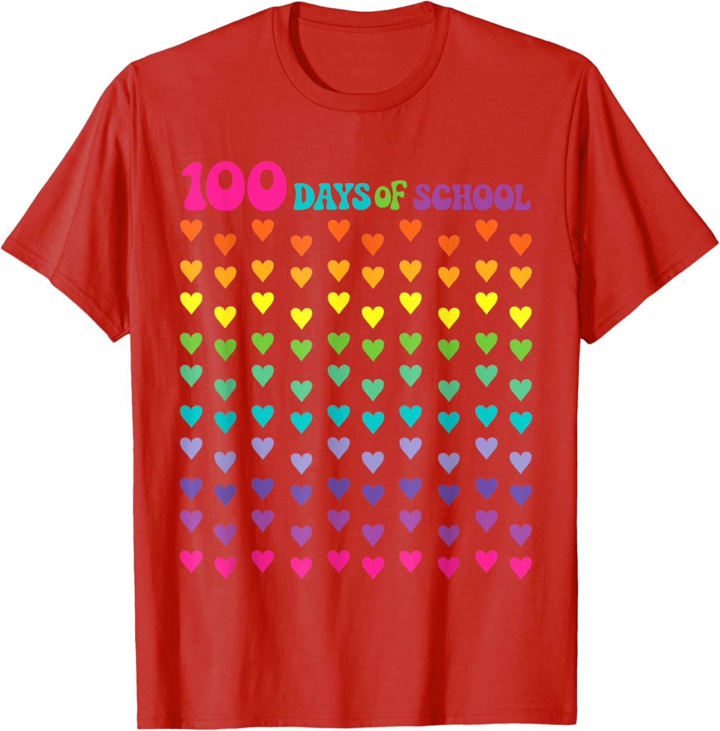 100th Day of School T-Shirt for Kids - Fun Math Numbers Design - 9
