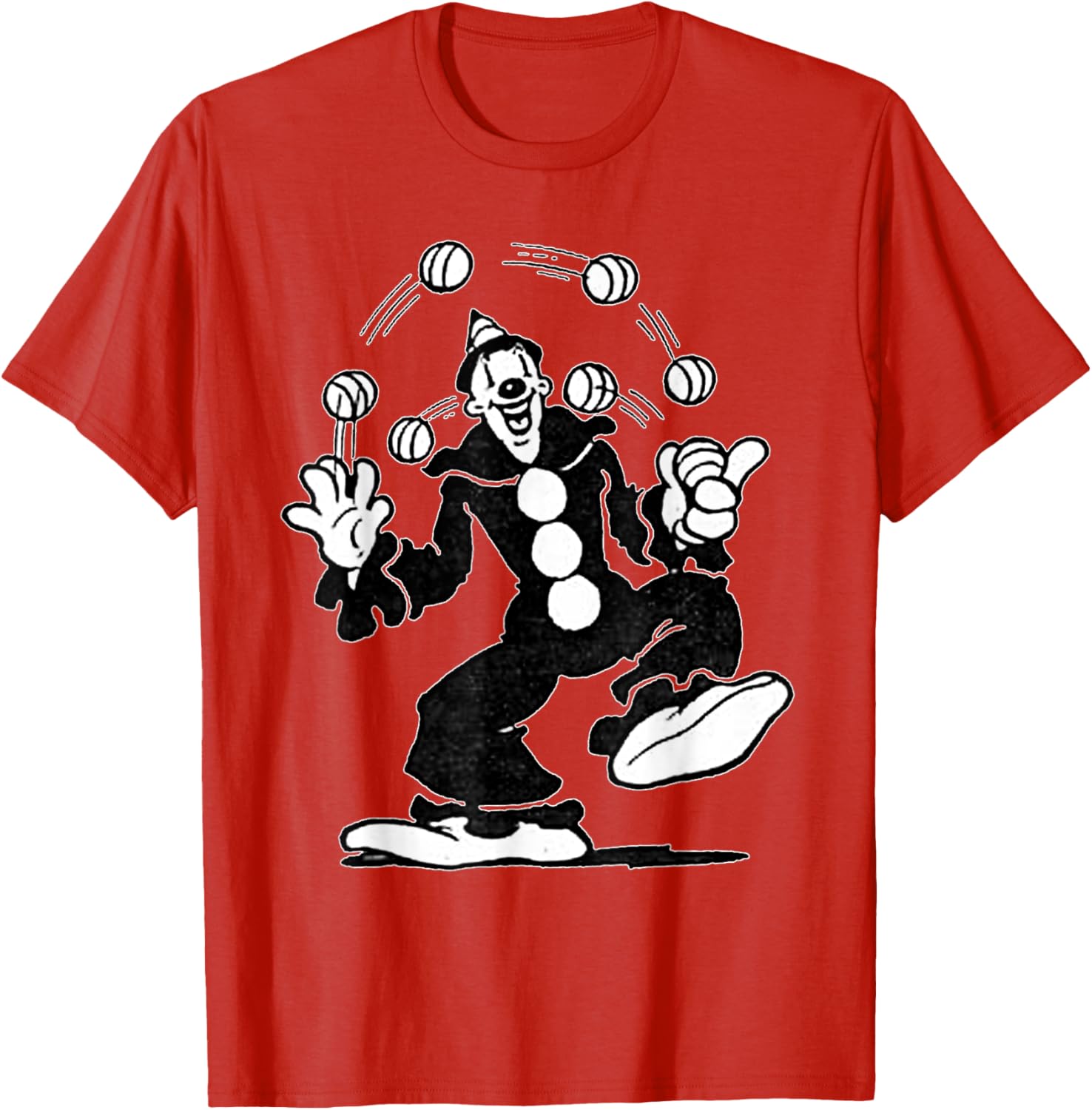 Koko the Clown Vintage Cartoon Juggling T-Shirt for Fun and Style - 6