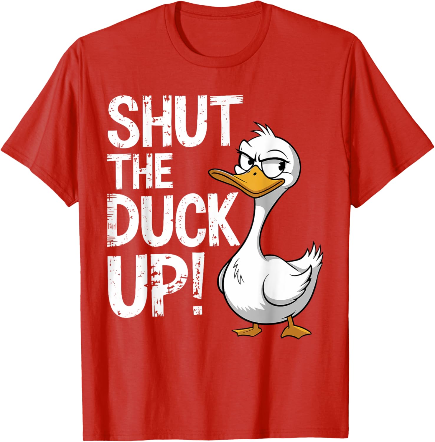 Funny Shut The Duck Up Pun T-Shirt for Duck Lovers and Humor Fans - 11