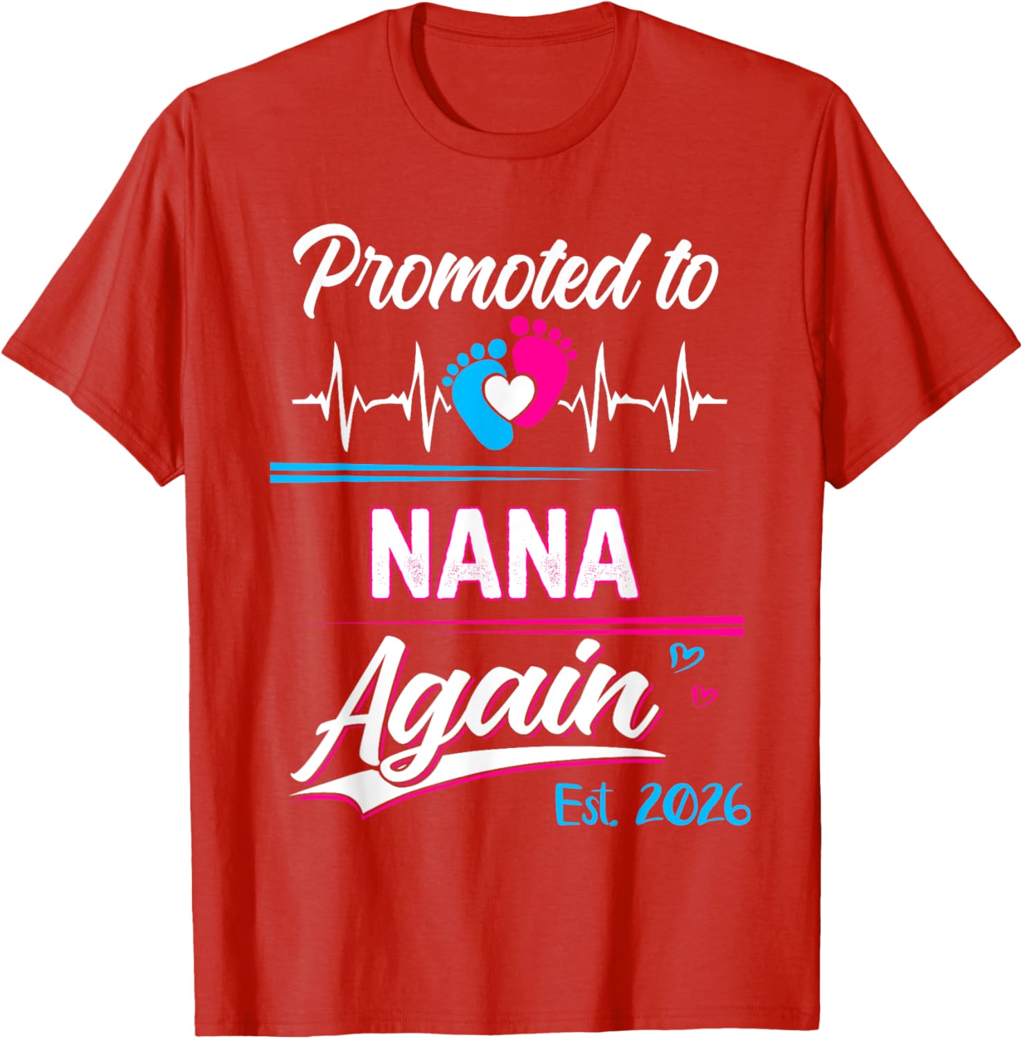 Promoted to Nana Again 2026 Pregnancy Announcement T-Shirt Gift - 20