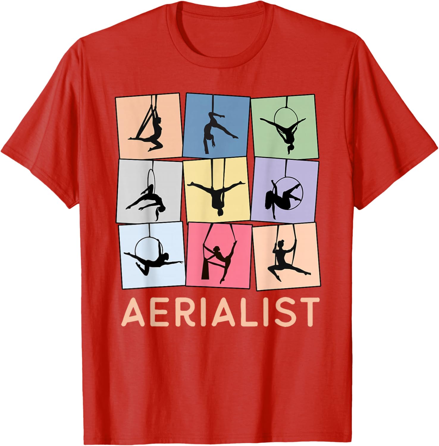 Fun Retro Aerialist T-Shirt for Aerial Hoop Lovers and Gift Ideas - 14
