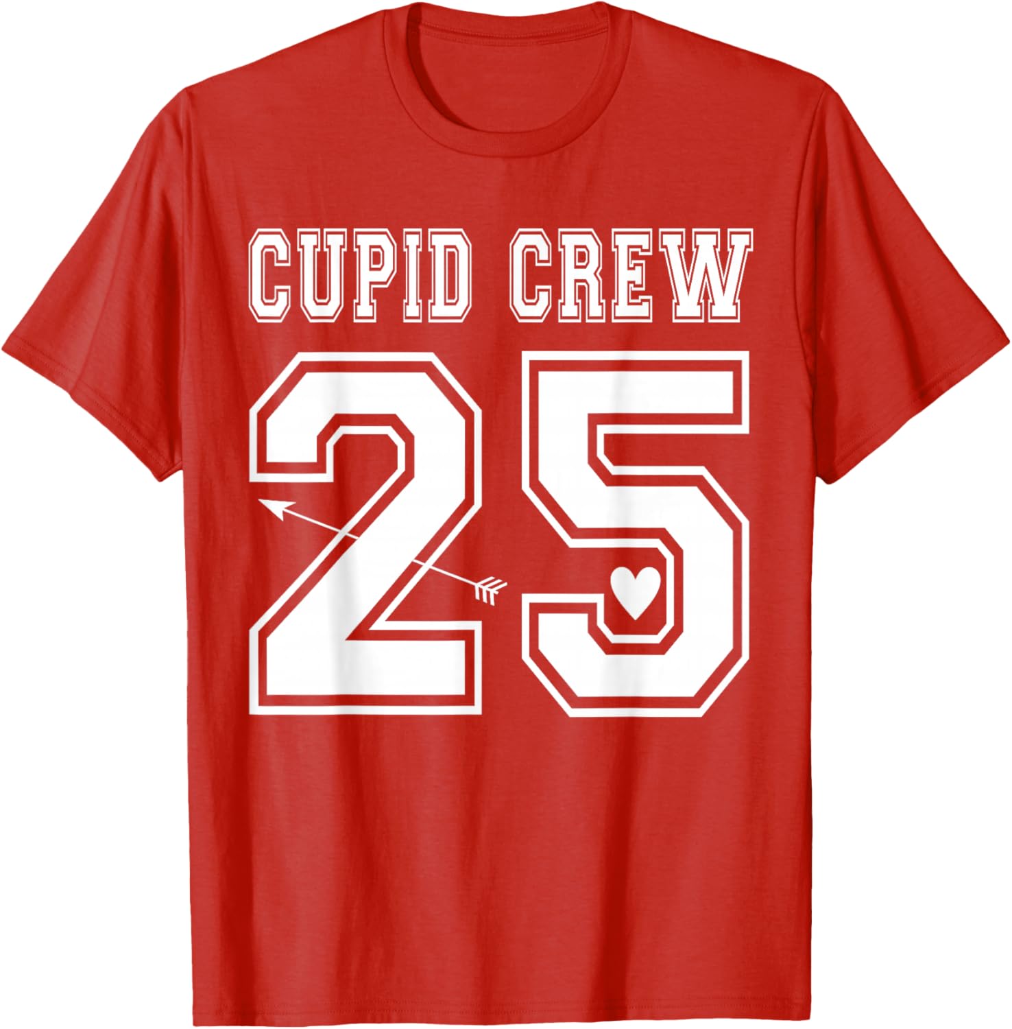 Cupid Crew 2025 Valentine's Day Love Sports Jersey Style T-Shirt - 2