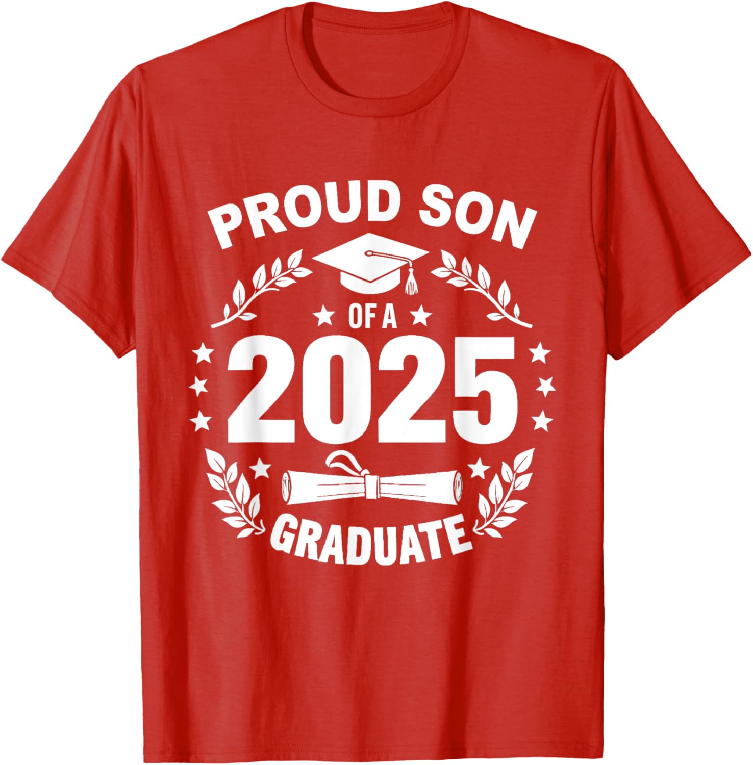 Proud Son of a 2025 Graduate T-Shirt for Class of 2025 Celebration - 5