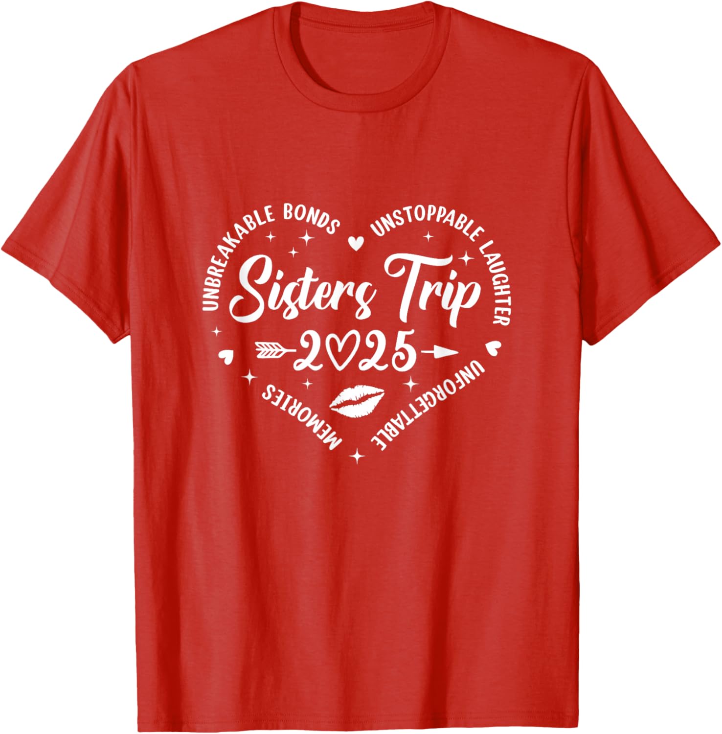 Sisters Trip 2025 Retro T-Shirt for Friends Vacation Memories - 23