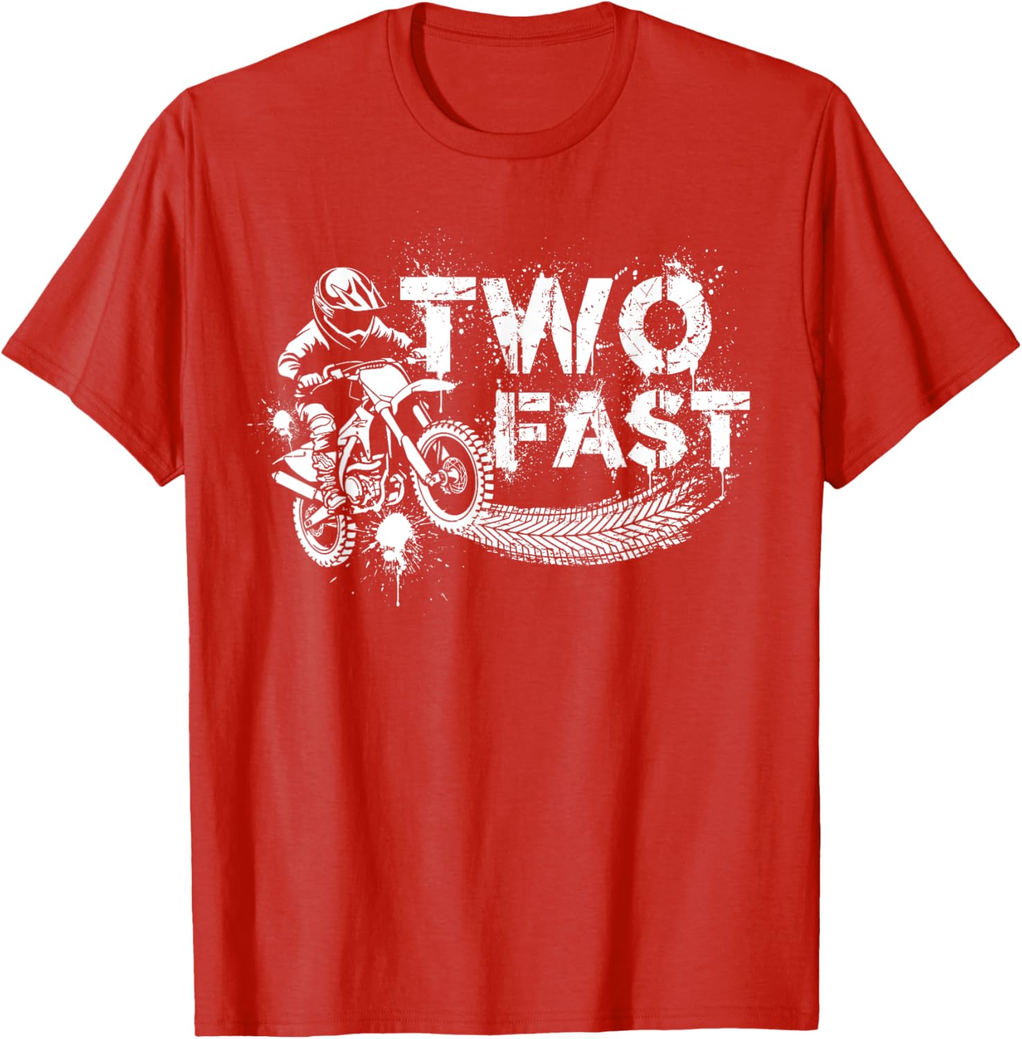 Fast Dirt Bike Birthday T-Shirt for 2nd Birthday Boy - Fun Decorations - 7