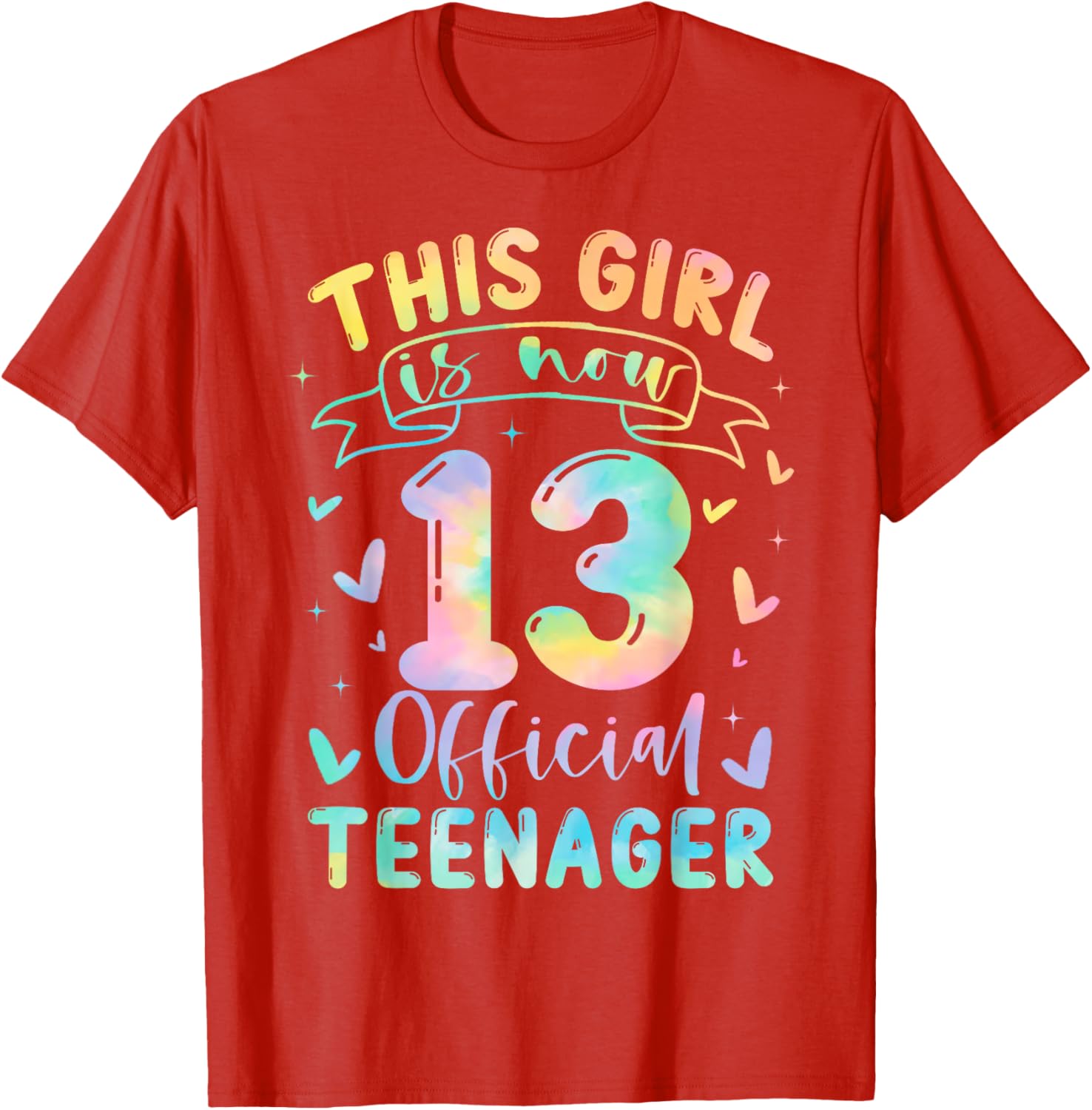 Cute 13th Birthday T-Shirt for Girls Official Teenager Celebration Gift - 10