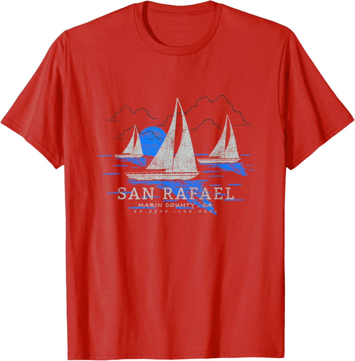 San Rafael California Yachting Souvenir T-Shirt for Nautical Lovers - 8