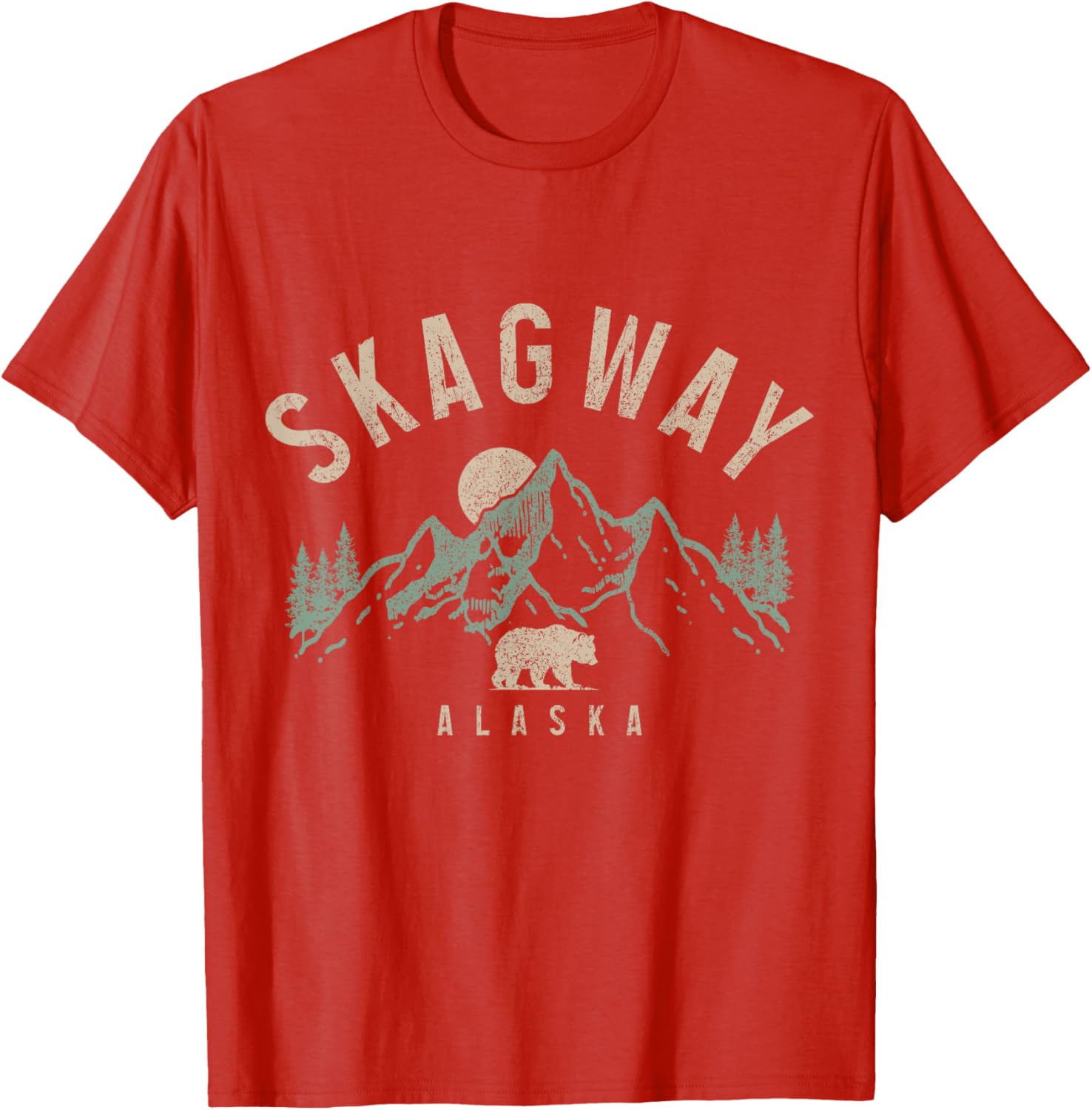Skagway Alaska Vintage Grizzly Bear T-Shirt for Nature Lovers - 2