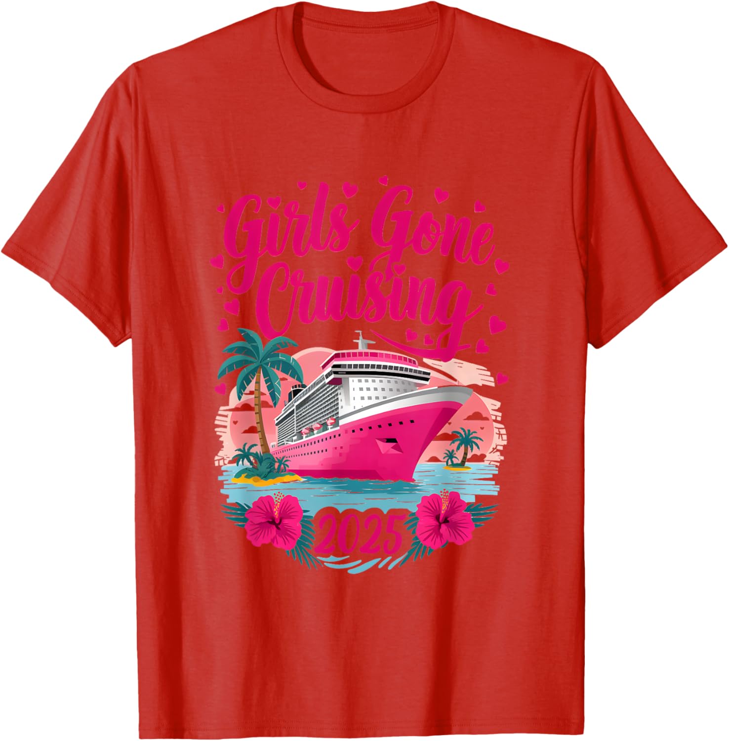 Girls Gone Cruising 2025 Fun Women Cruise T-Shirt for Best Friends - 10