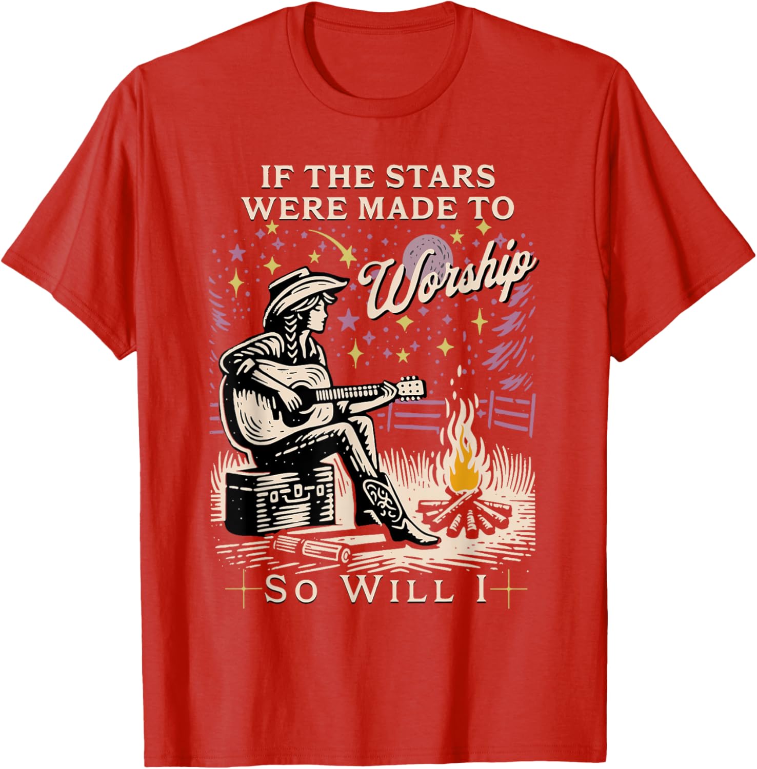 If The Stars Were Made To Worship So Will I T-Shirt for Believers - 9