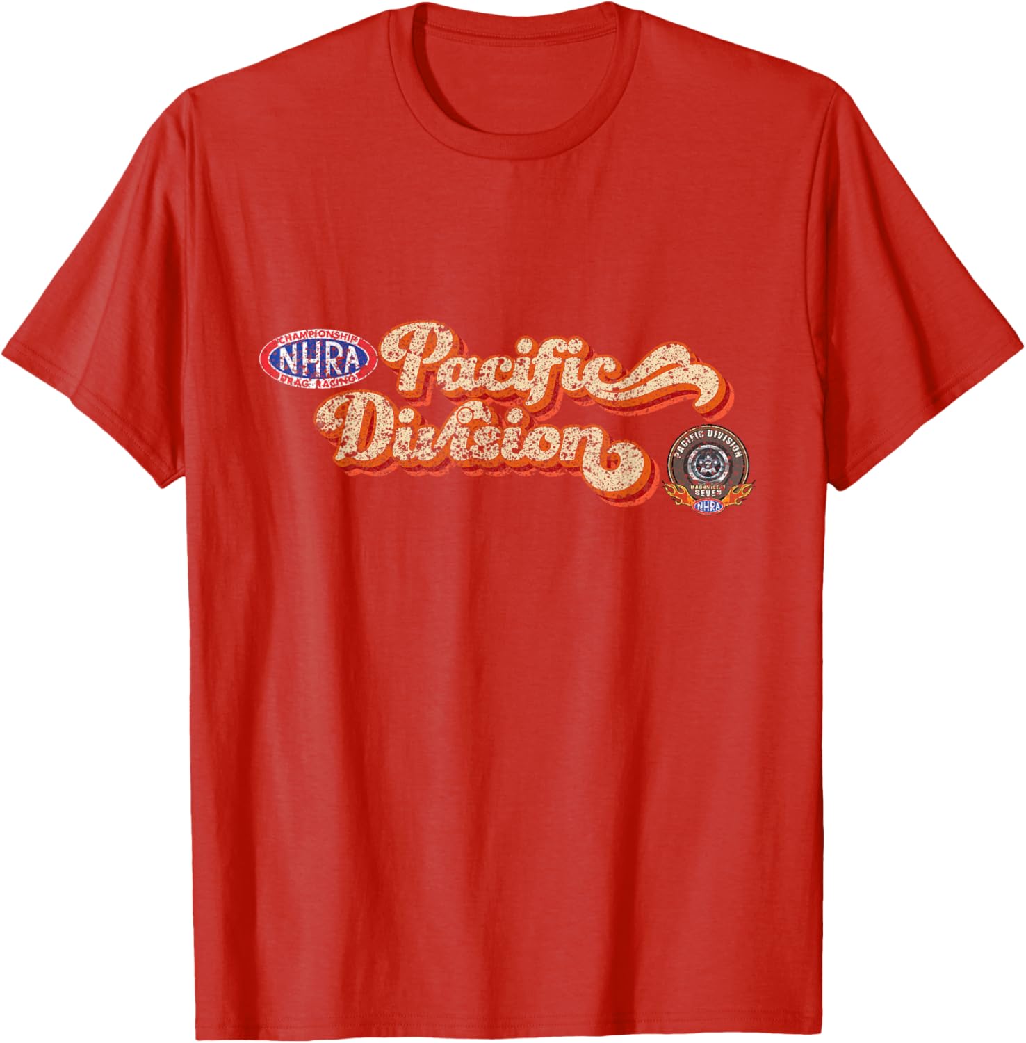 NHRA Pacific Division Vintage T-Shirt for Racing Enthusiasts and Fans - 14