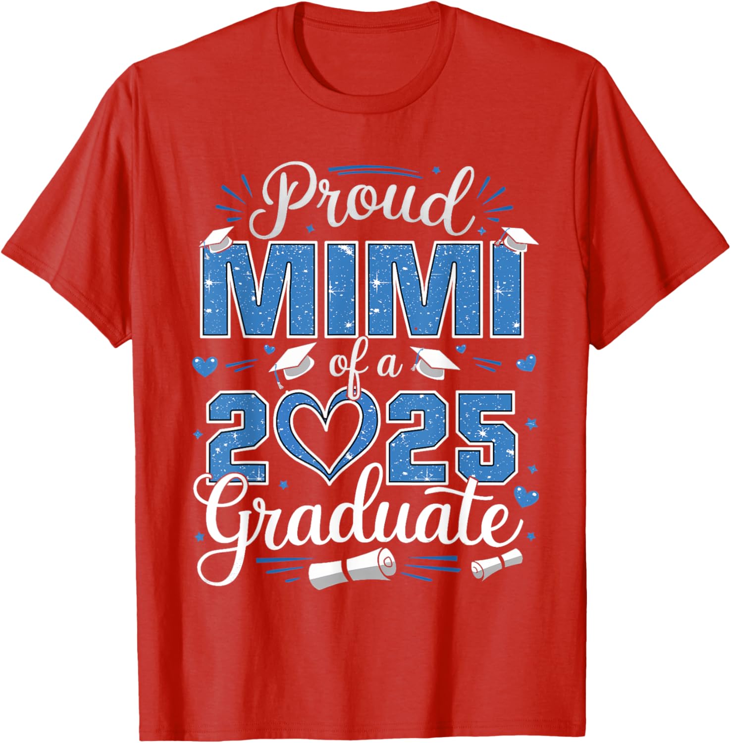 Proud Mimi of a Class of 2025 Graduate T-Shirt for Senior Celebrations - 17