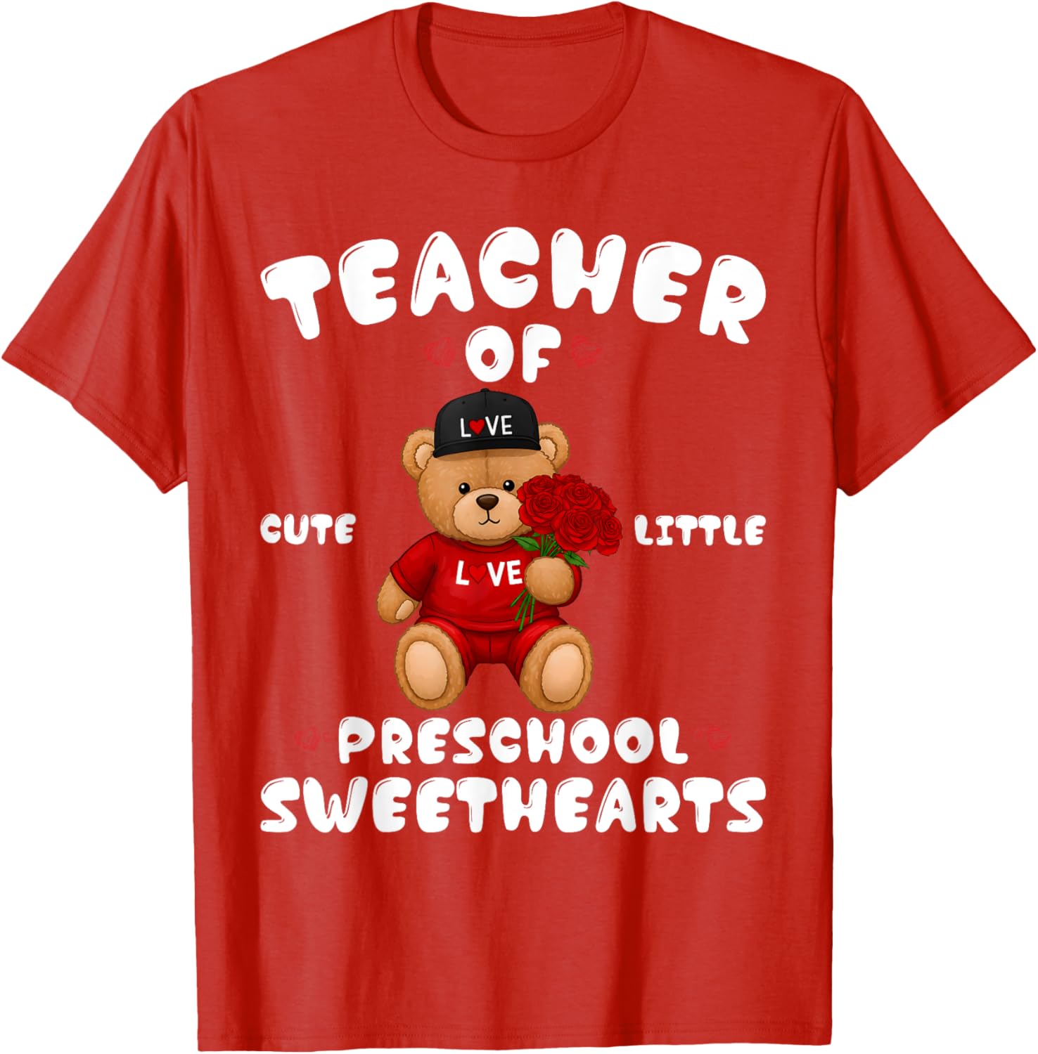 Cute Valentine's Day T-Shirt for Preschool Teachers in Love - 18