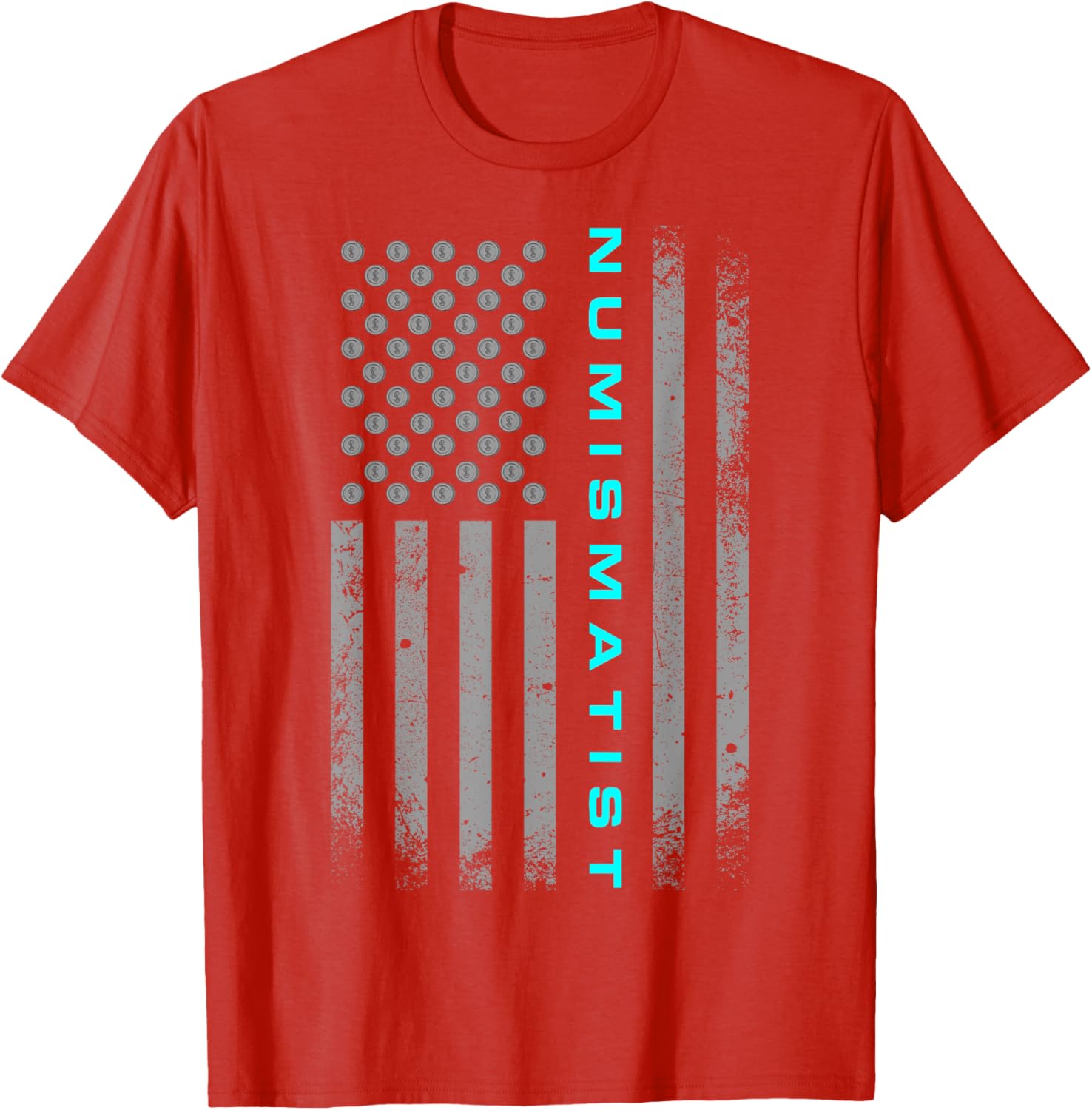 Funny American Flag Numismatist Coin Collector T-Shirt for Enthusiasts - 9