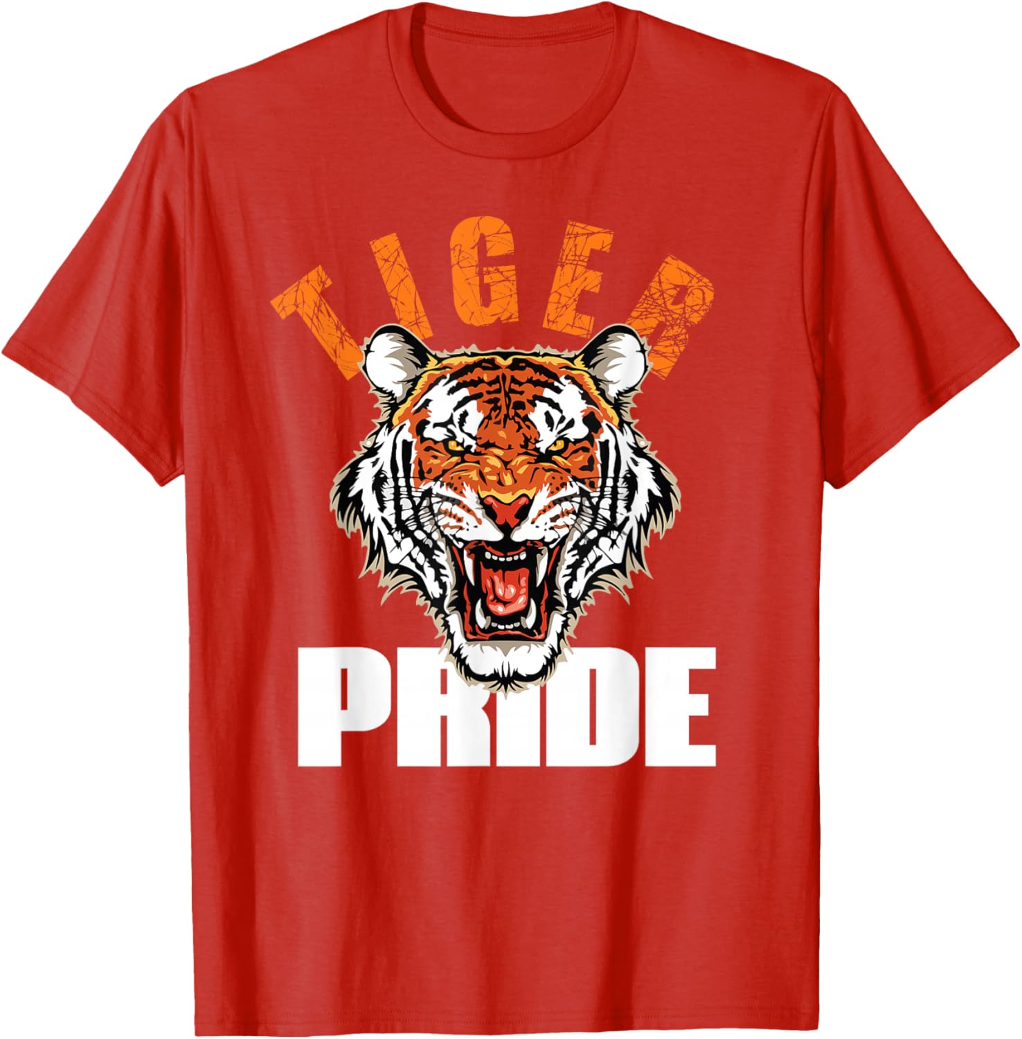 Retro Vintage Tiger Pride Mascot T-Shirt for School Sports Team Fans - 15